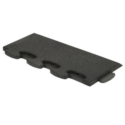 Sportboden Puzzle 3D Gymallrounder Randstück schräg 22 mm Fitness