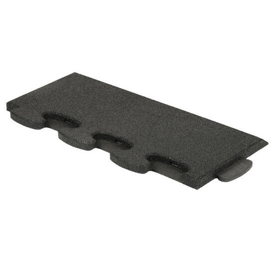 Sportboden Puzzle 3D Gymallrounder Randstück schräg 22 mm Fitness