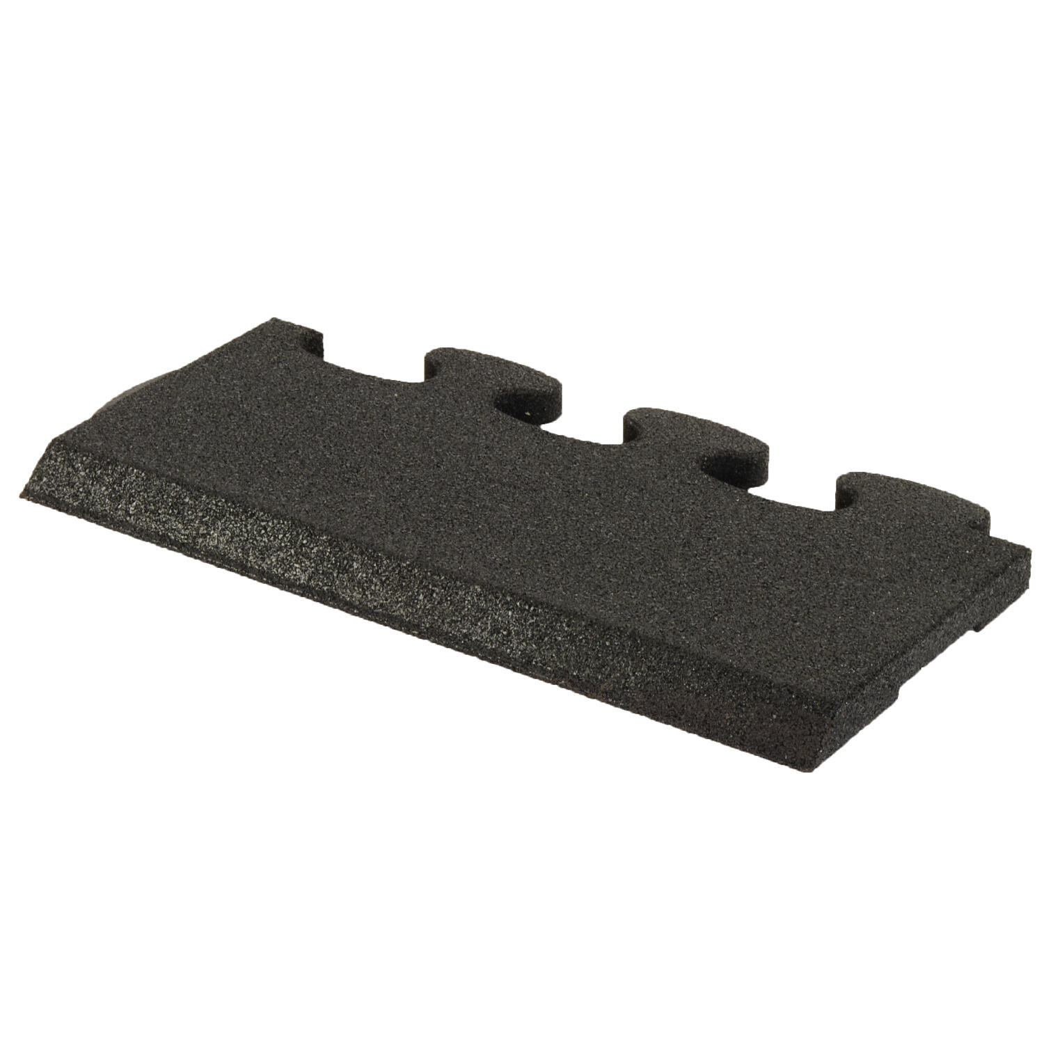 Sportboden Puzzle 3D Gymallrounder Randstück schräg 22 mm Fitness 2/2