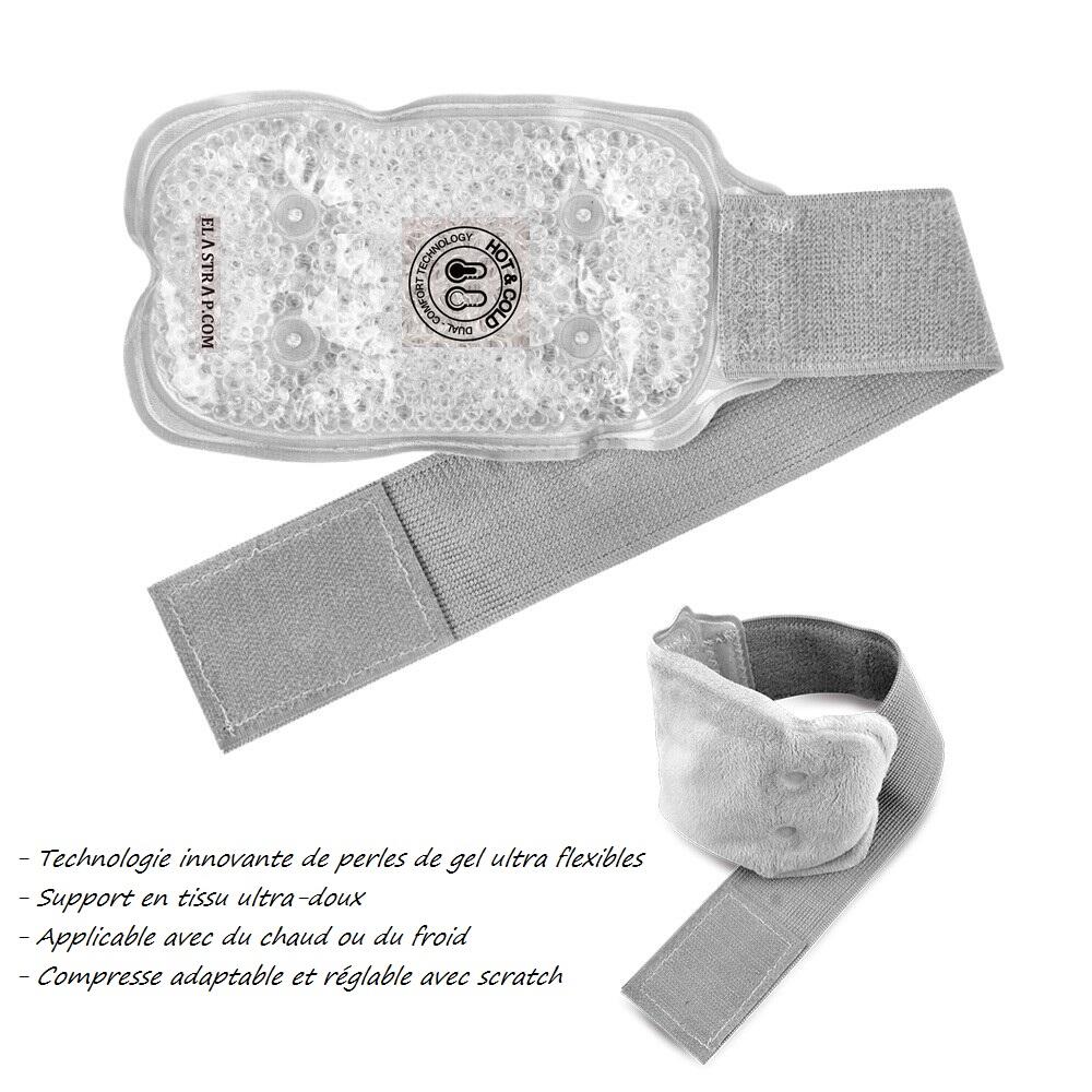 Poche de gel chaud / froid poignet - Compresse glace gel billes 5/6