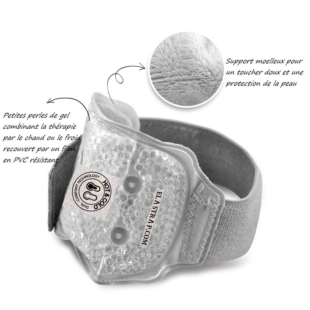 Poche de gel chaud / froid poignet - Compresse glace gel billes 4/6