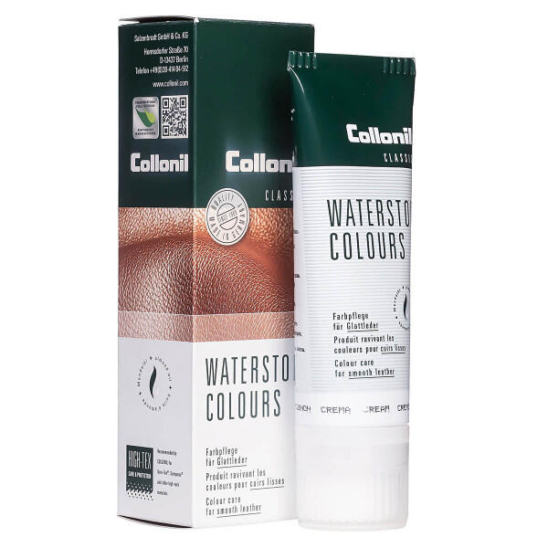 Crema de pantofi cu ulei de migdale Collonil Waterstop Colours, 75 ml, smoke