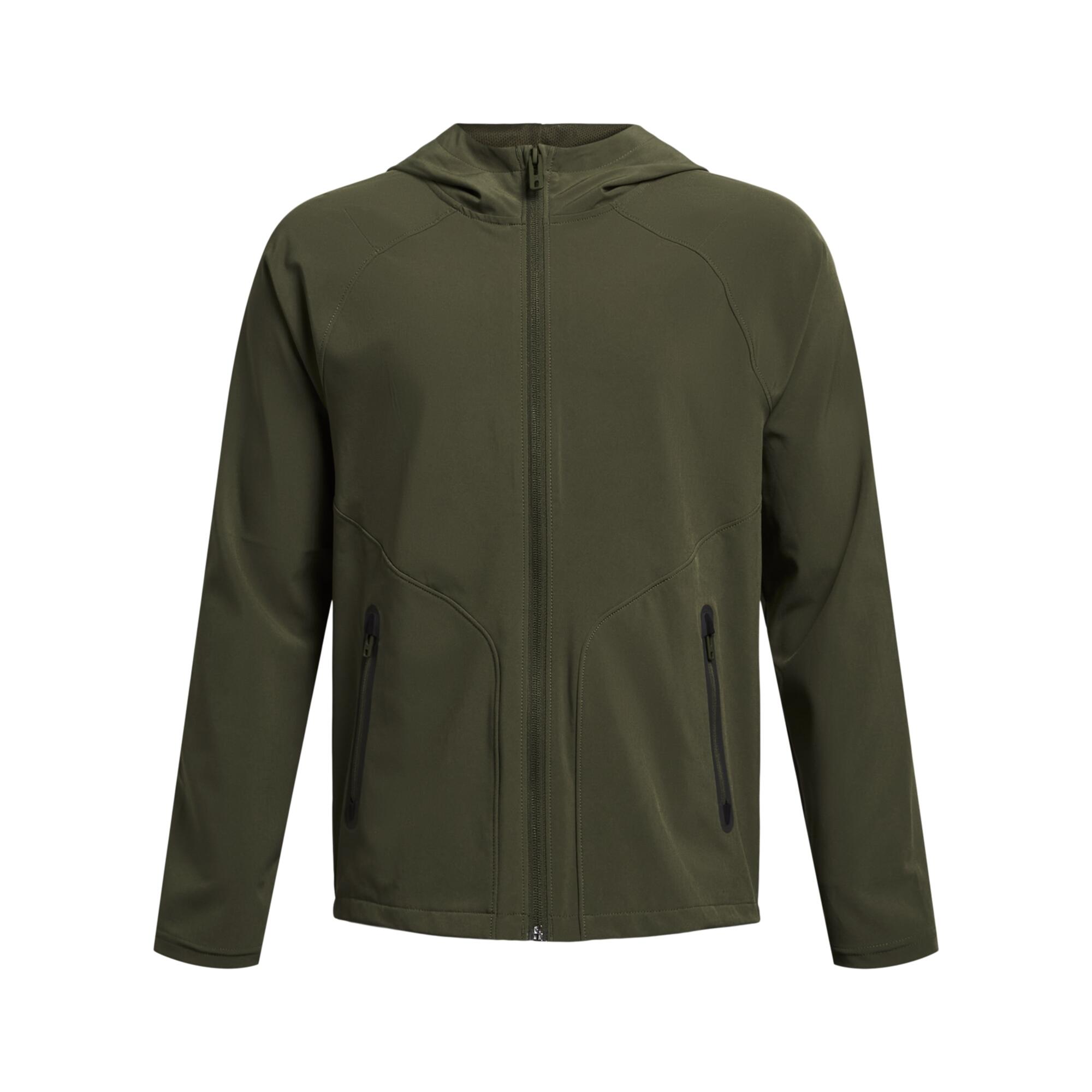 Under Armour - Veste Zippé Enfant Under Armour Unstoppable - Coupe-pluie - Noir|vert - Decathlon