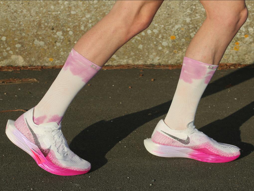 Chaussettes de Course Mi-Mollet - Running, Vélo et Sports - La Pourpre 3/5
