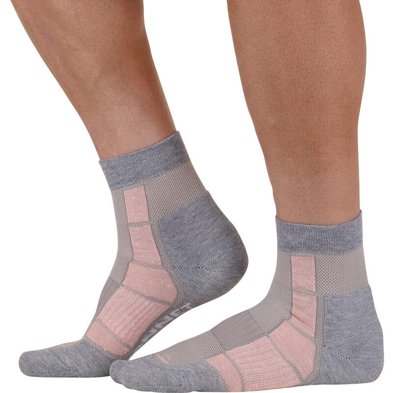 Chaussettes de randonnée ventilées - Hauteur MID - Rouge 2/4