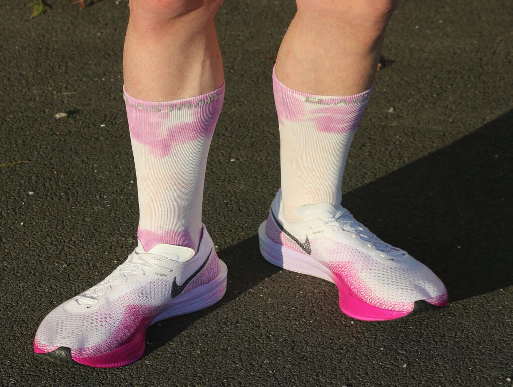 Chaussettes de Course Mi-Mollet - Running, Vélo et Sports - La Pourpre 2/5