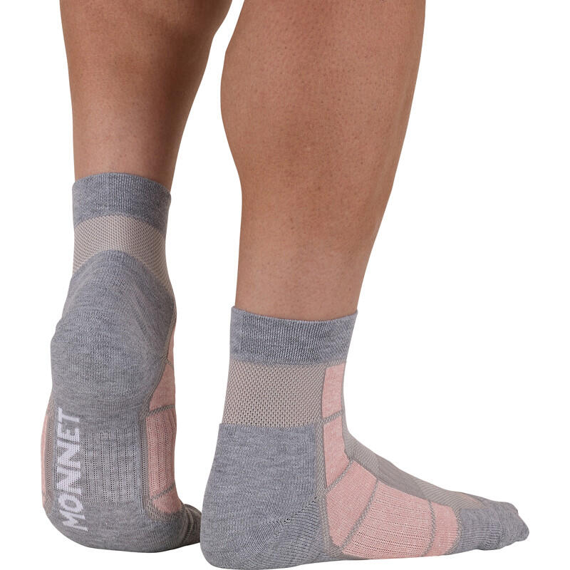 Chaussettes de randonnée ventilées - Hauteur MID - Rouge 4/4