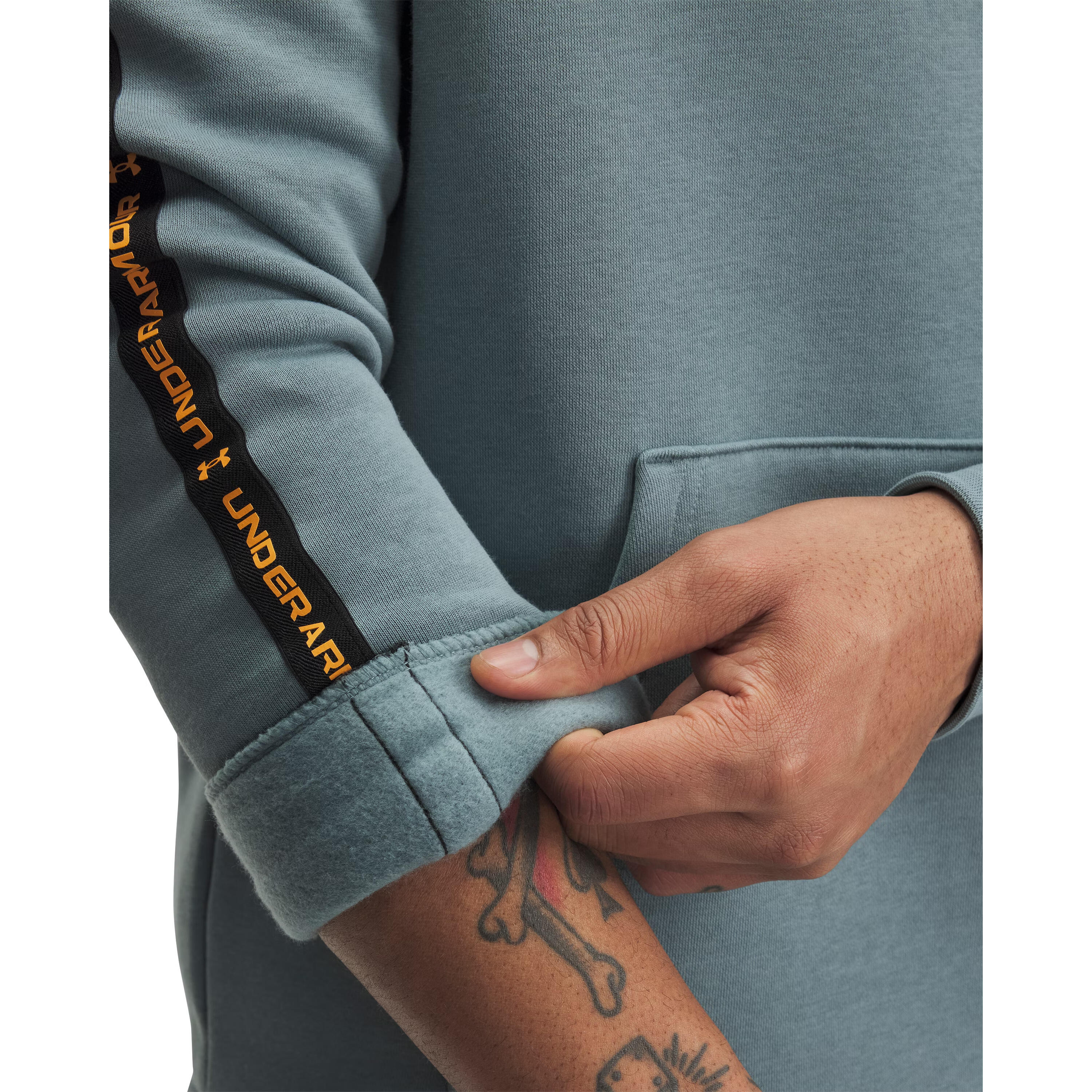 Sweater met capuchon en gestreepte opdruk Under Armour Icon Fleece 3/3