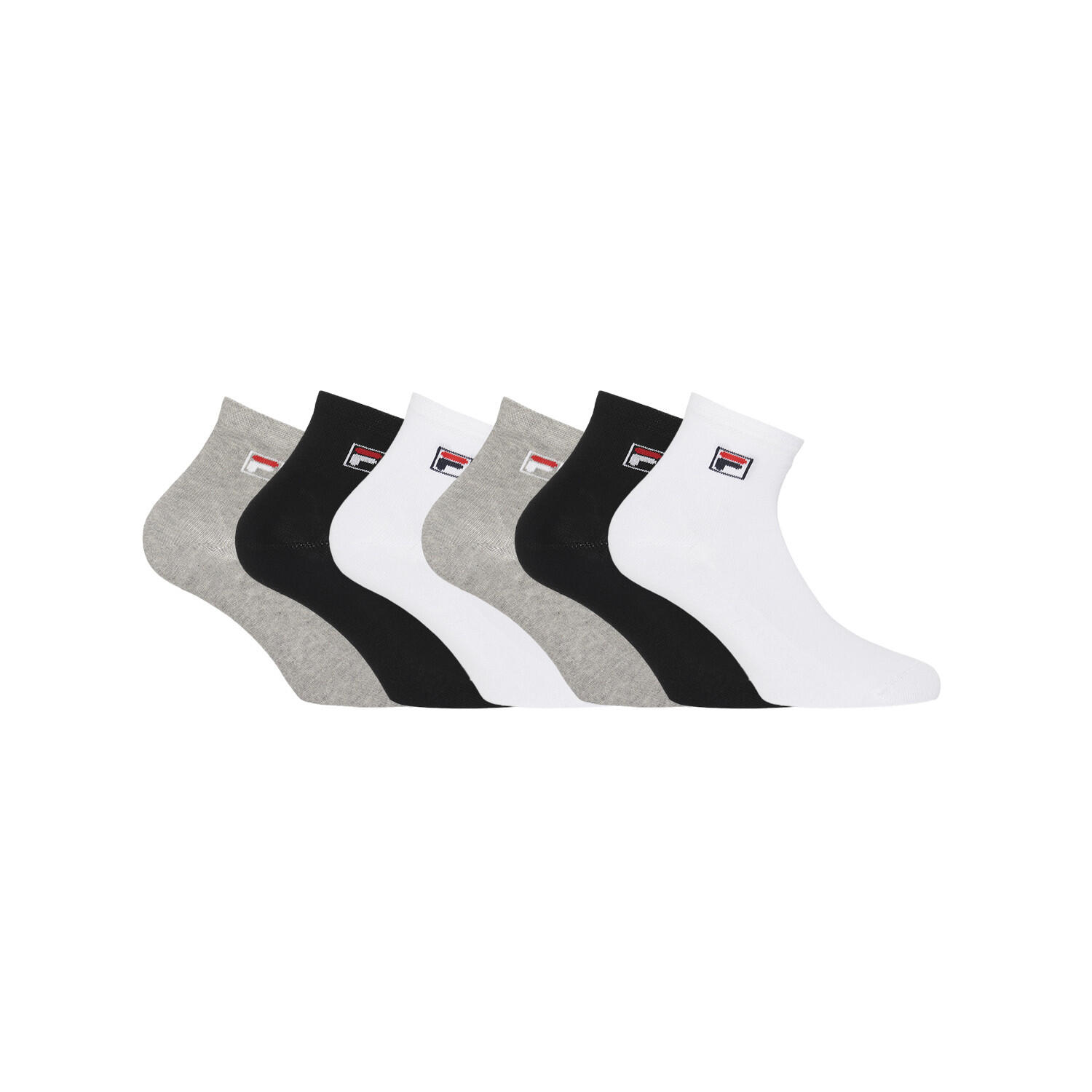 Fila - Lot De 6 Paires De Chaussettes Quarter Homme Classic - Chaussettes - Multicolore - 43/46 - Decathlon