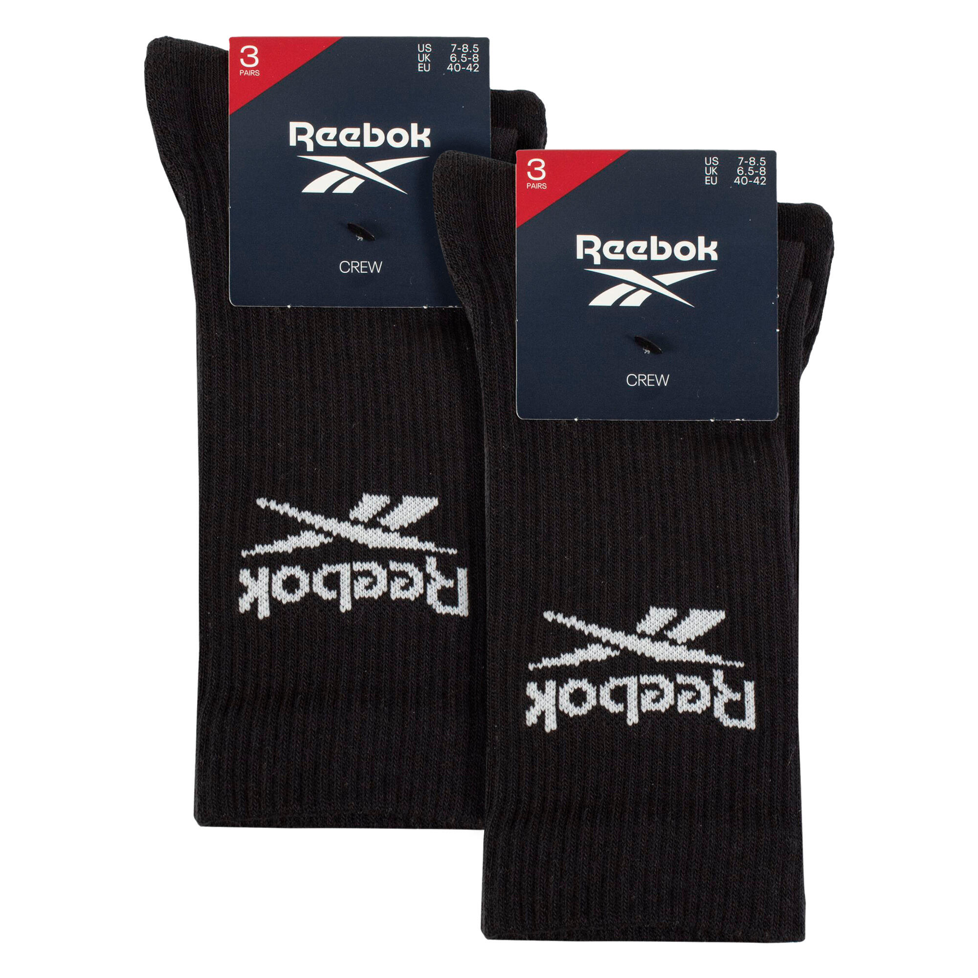 Reebok - 6 paires de chaussettes sport mi-mollet amorties hommes femmes 2/5