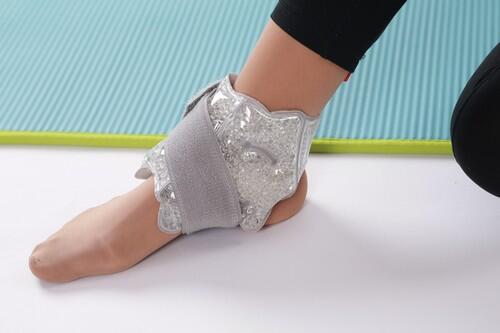 Poche de gel chaud / froid cheville - Compresse glace gel billes chevillère 5/5
