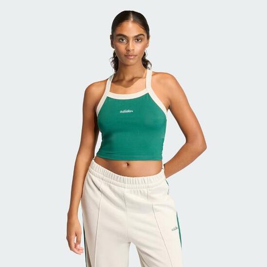 Seasonal Essentials Colorpop Tanktop mit aufgestickter Grafik