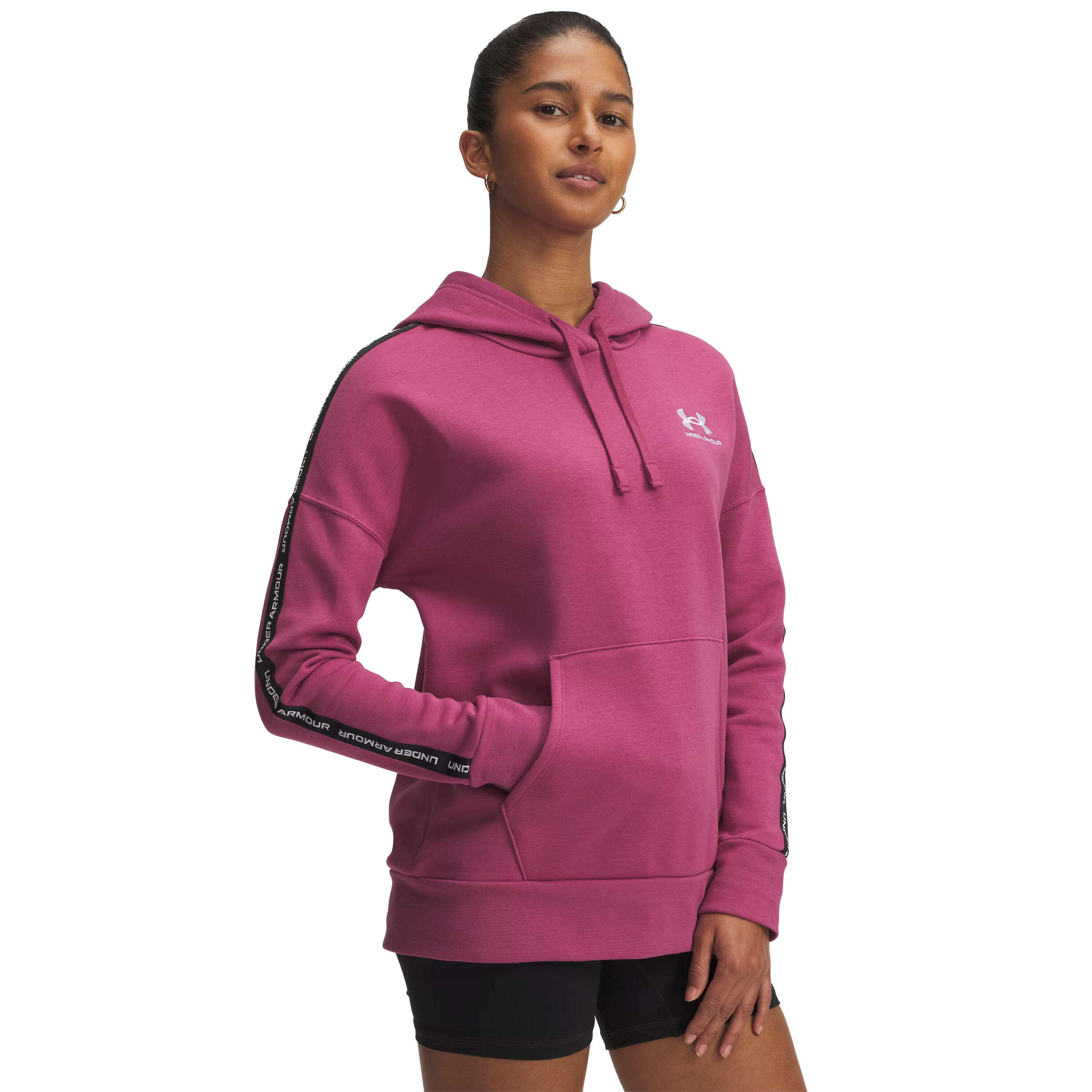 Under Armour - Sweatshirt À Capuche Femme Under Armour Icon - Sweat-shirt - Violet - Decathlon