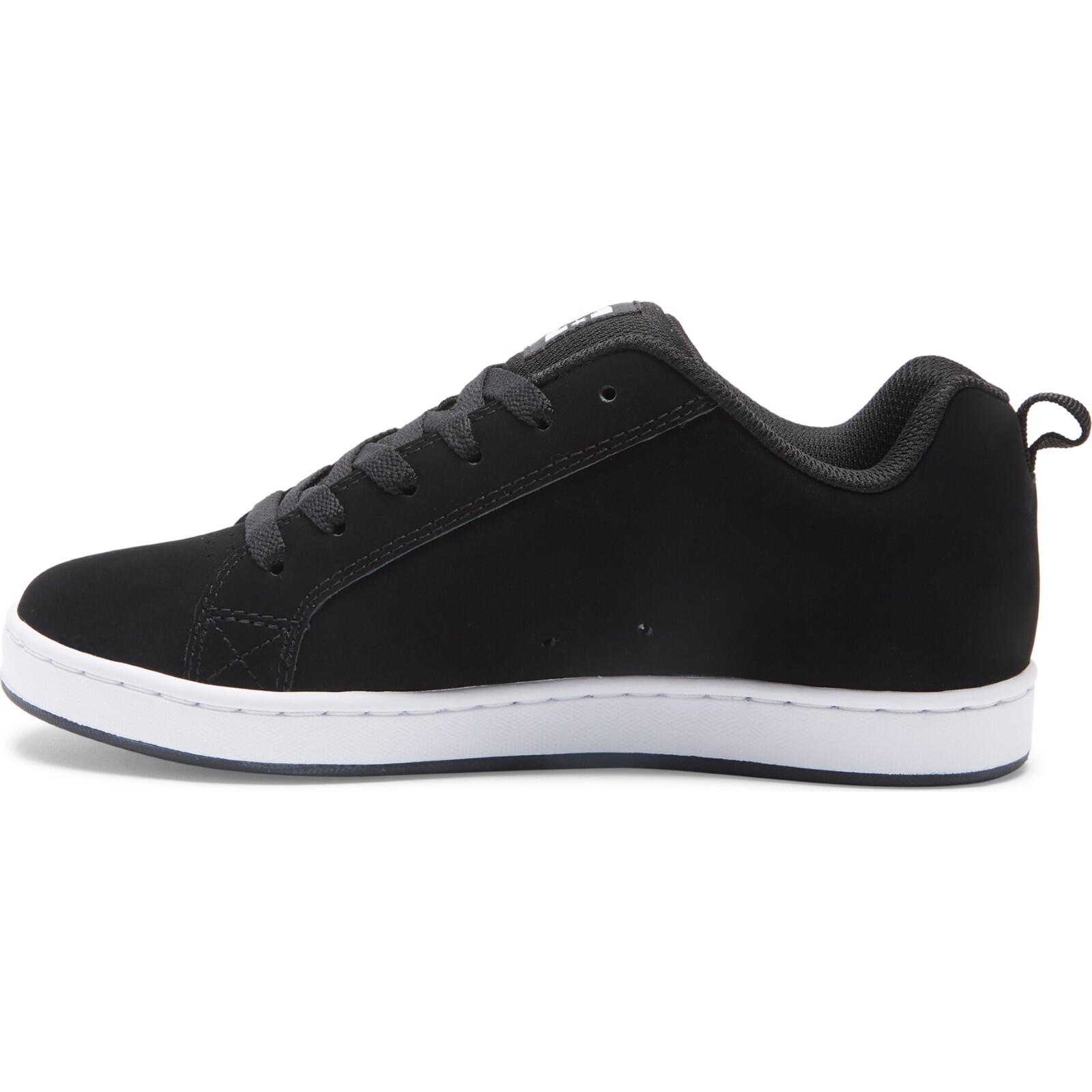 Zapatillas de piel COURT GRAFFIK Negro Mujer 5/6