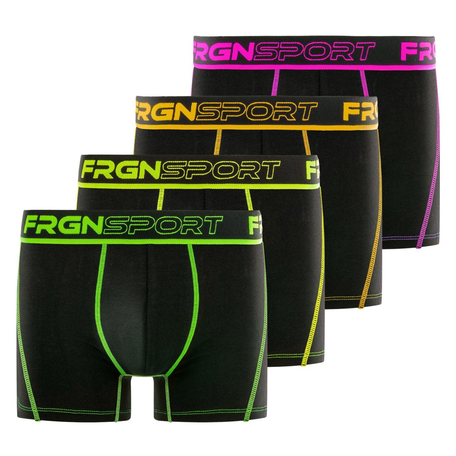 Freegun - Lot De 4 Boxers Garçon Dynamic Soft Touch Avec Surpiqûres Mark - Caleçon - Multicolore -  8 À 10 Ans - Decathlon