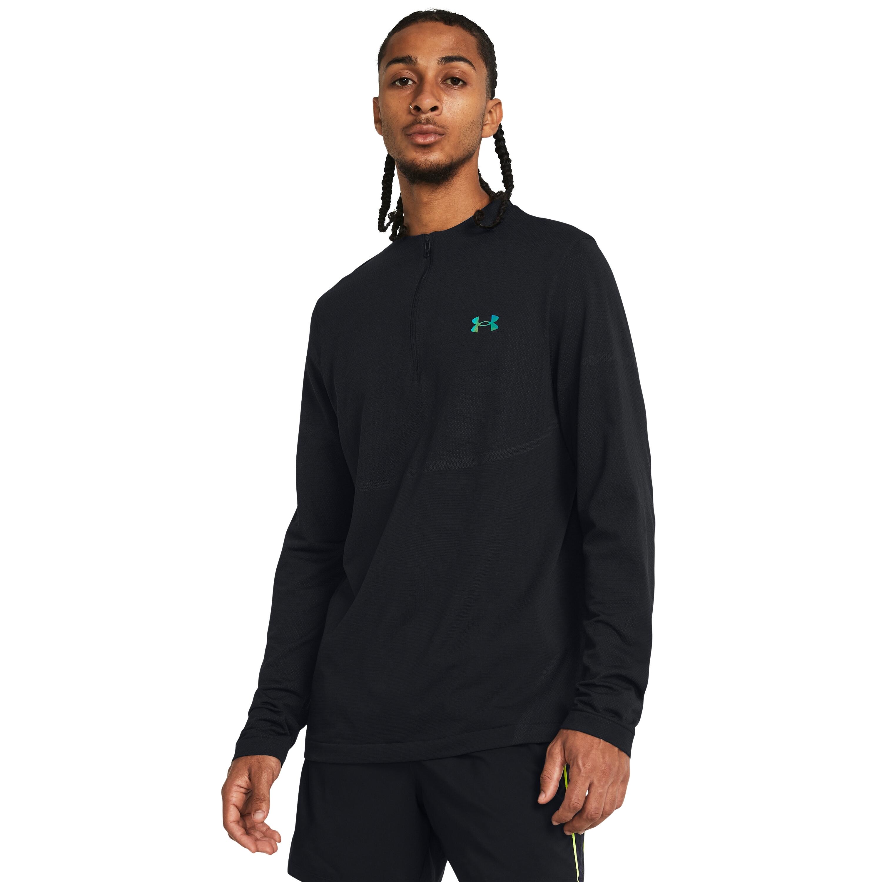Top de treino com fecho de 1/4 Under Armour Rush Seamless 3/5
