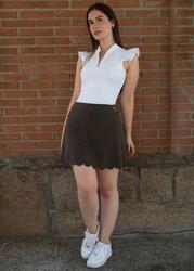 Jupe de golf femme Pebble – Taille haute, stretch, coupe flatteuse