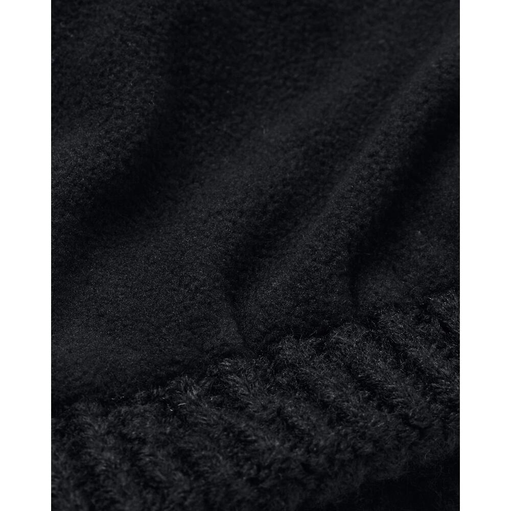 Bonnet Under Armour Halftime pour femme, en maille torsadée, noir 3/3