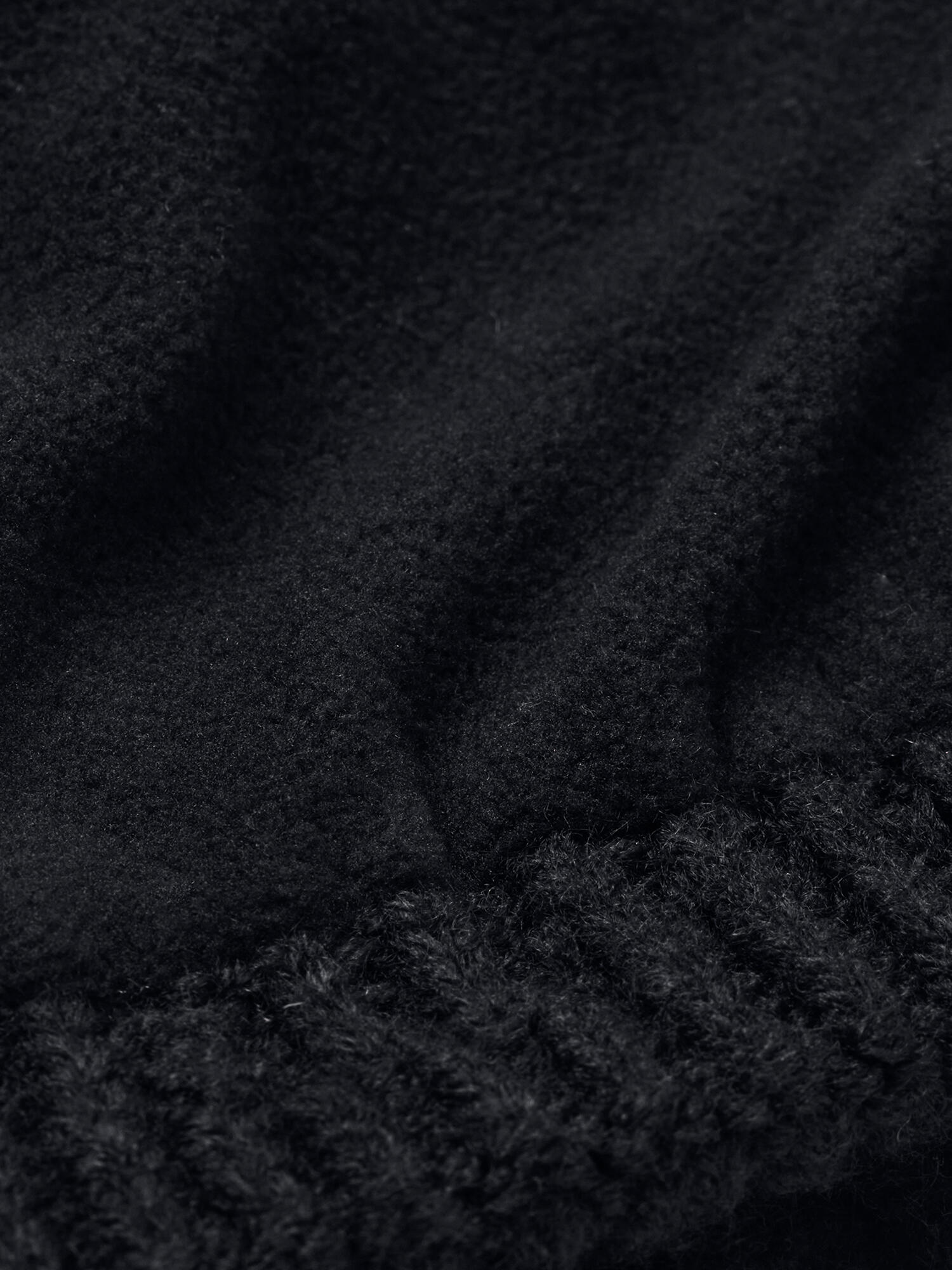 Bonnet Under Armour Halftime pour femme, en maille torsadée, noir 2/3