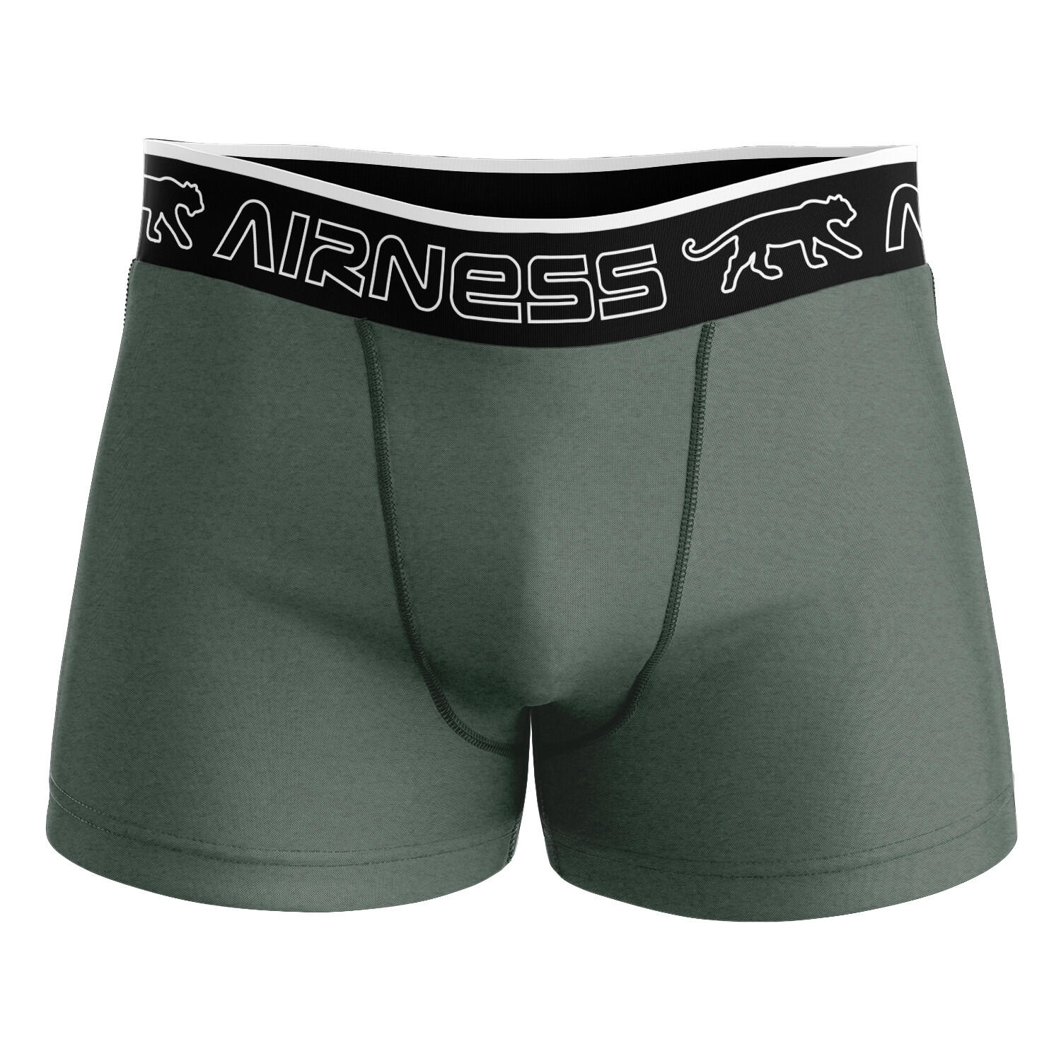 X5 Boxers Noir/Blanc/Vert Homme Airness 322 4/5