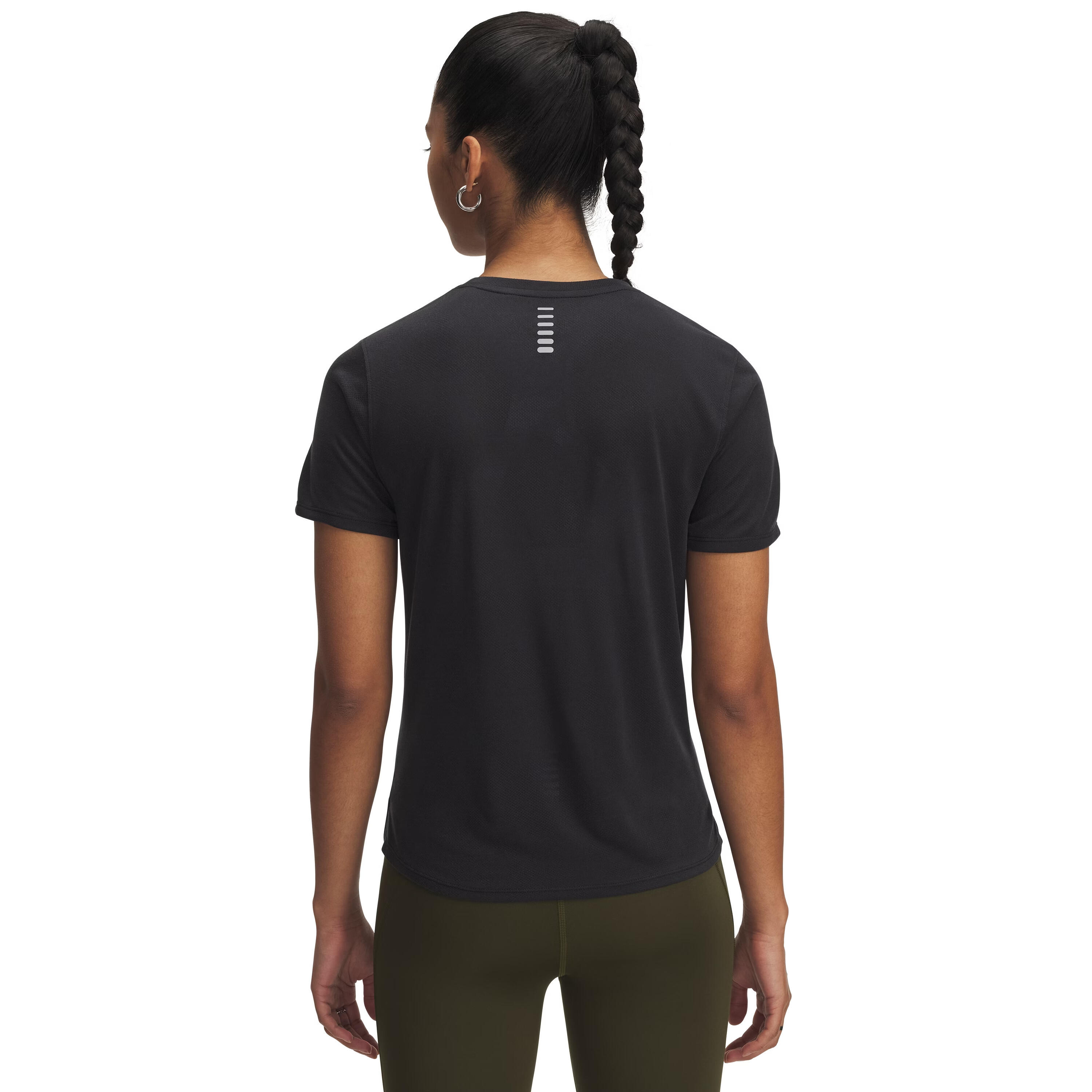 T-shirt femme Under Armour Launch Jacquard 2/3