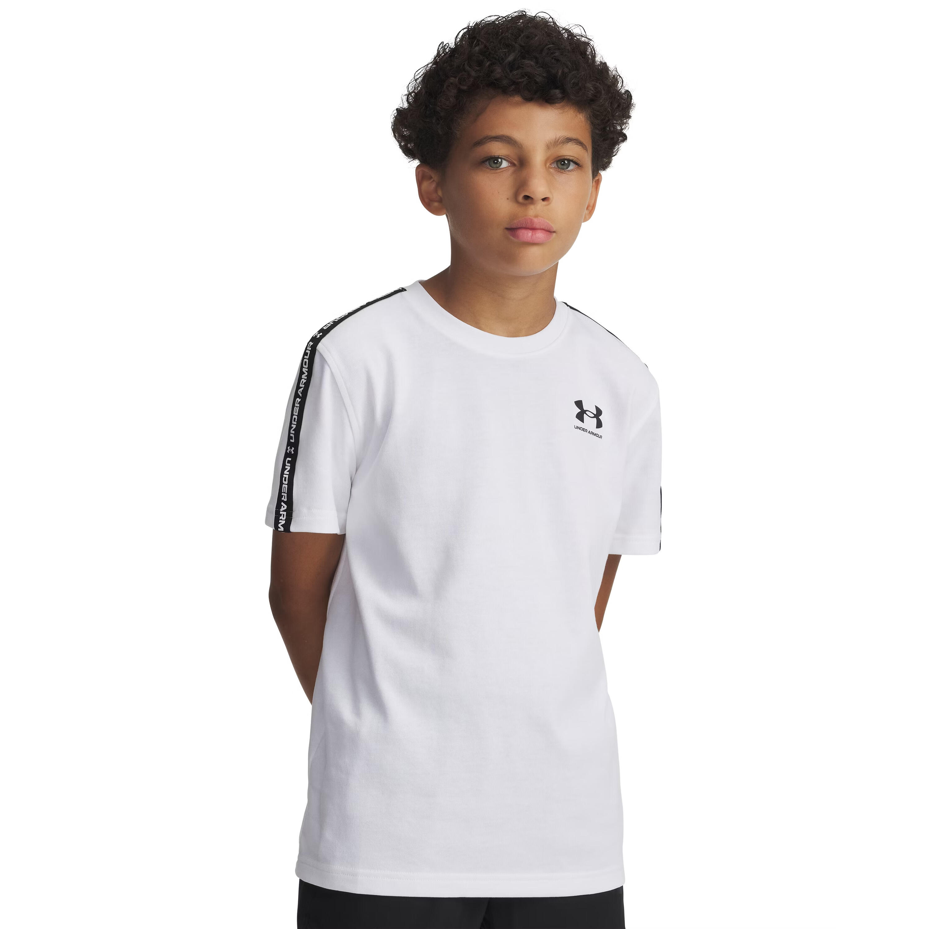 T-shirt de criança Under Armour Sportstyle Taped 2/5