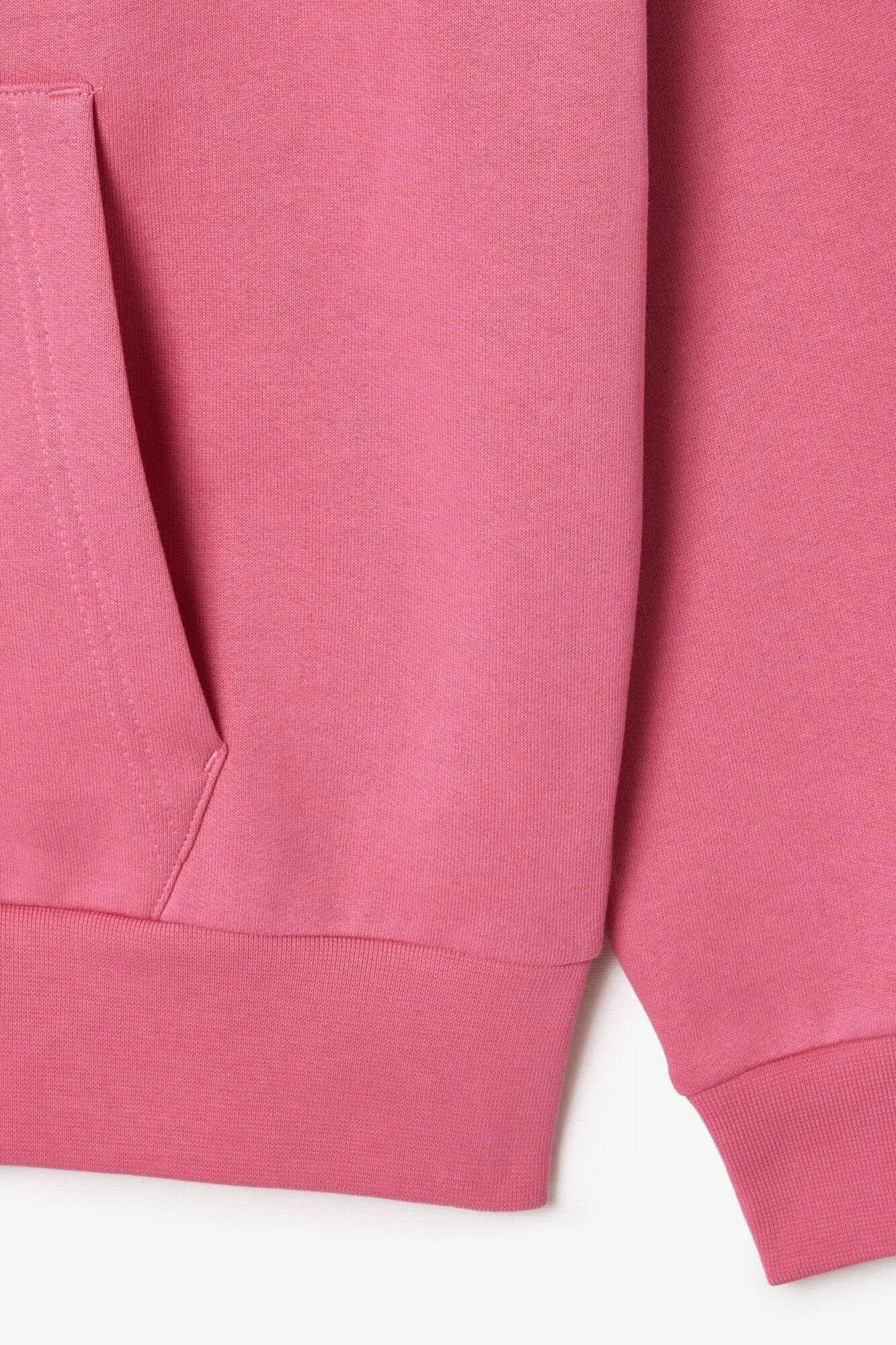Felpa Con Cappuccio E Zip Intera Lavorato A Maglia Uomo Lacoste Rosa 7/7