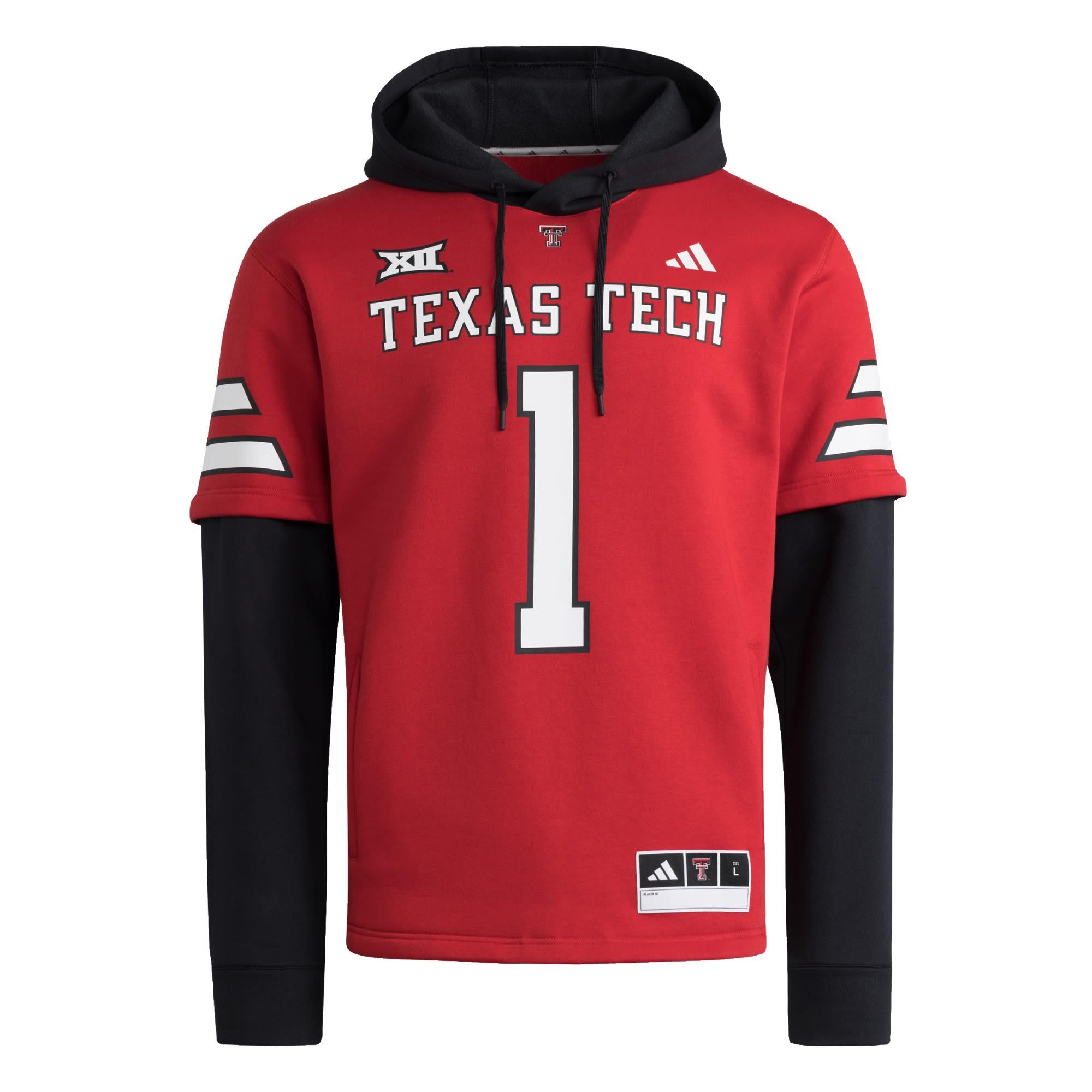Adidas - Maillot À Capuche Texas Tech Domicile - Sweat-shirt - Noir|rouge - Decathlon