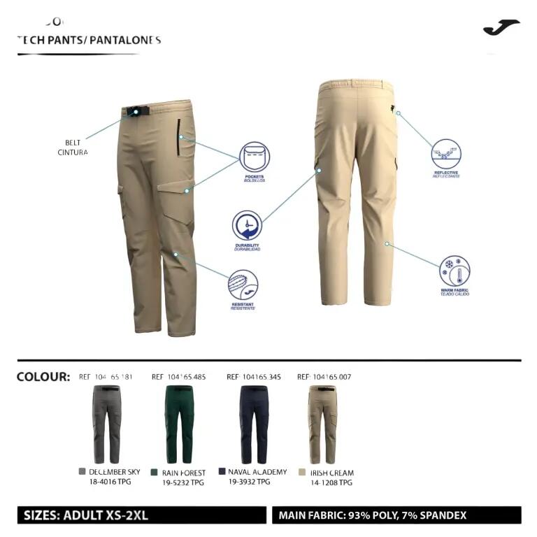 Spodnie turystyczne z zapięciem Joma Explorer 3/7
