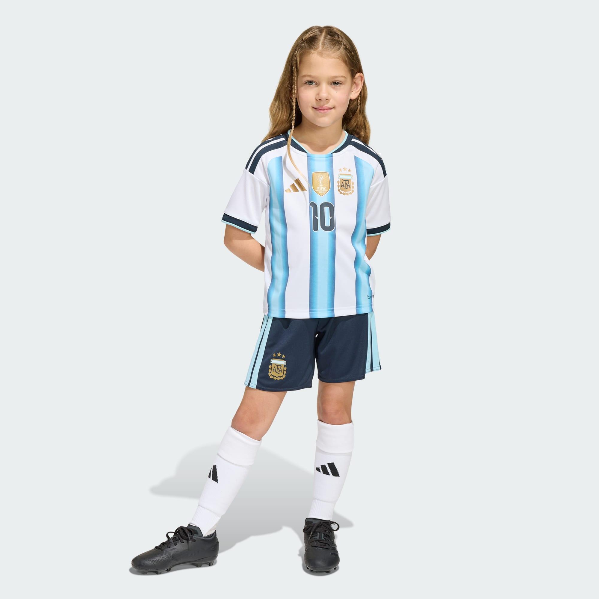 Adidas - Kit Argentine Messi Domicile 26 Enfants - Survêtement De Sudation - Blanc|bleu -  4 À 6 Ans - Decathlon