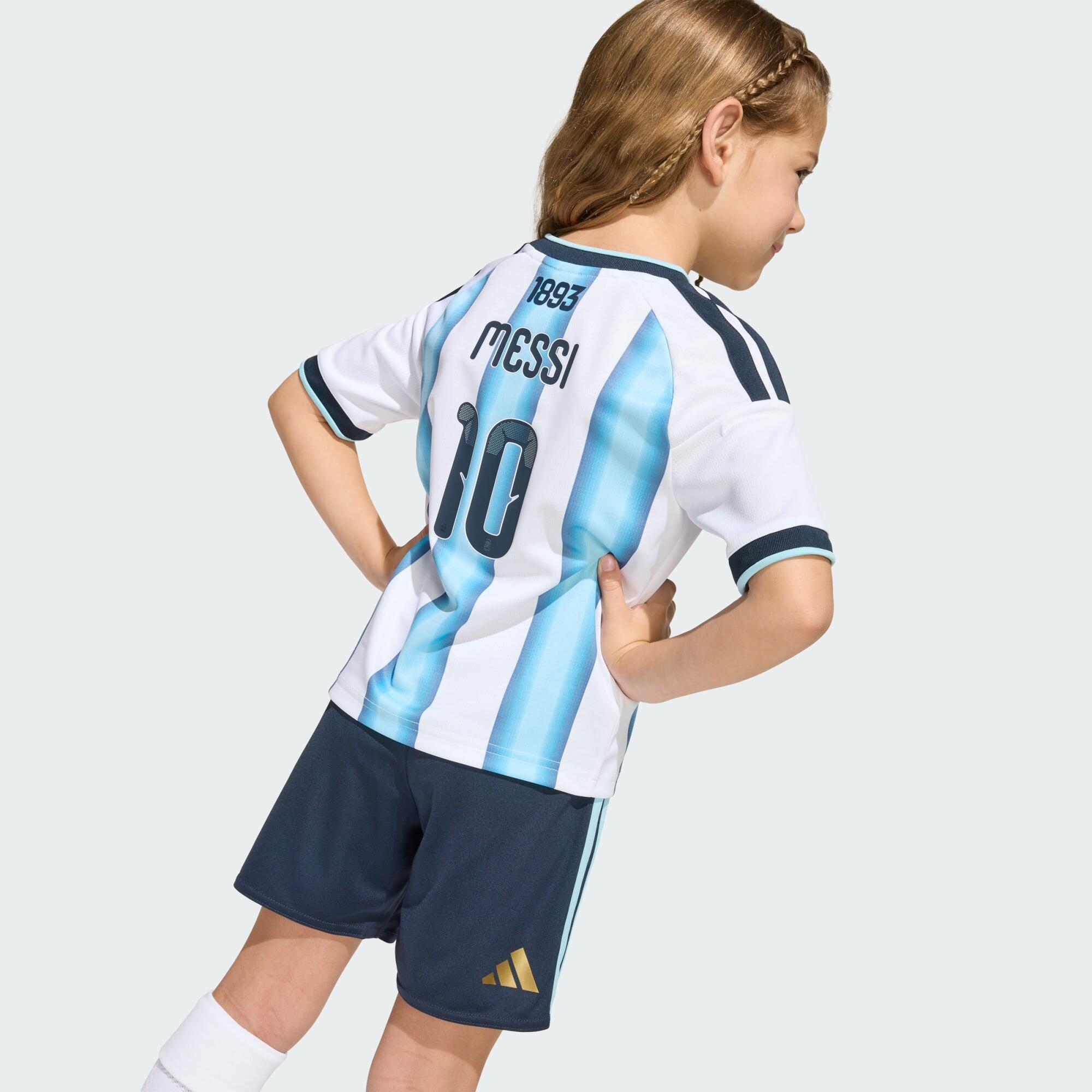 Argentina 26 Messi Home Kids Set 4/6