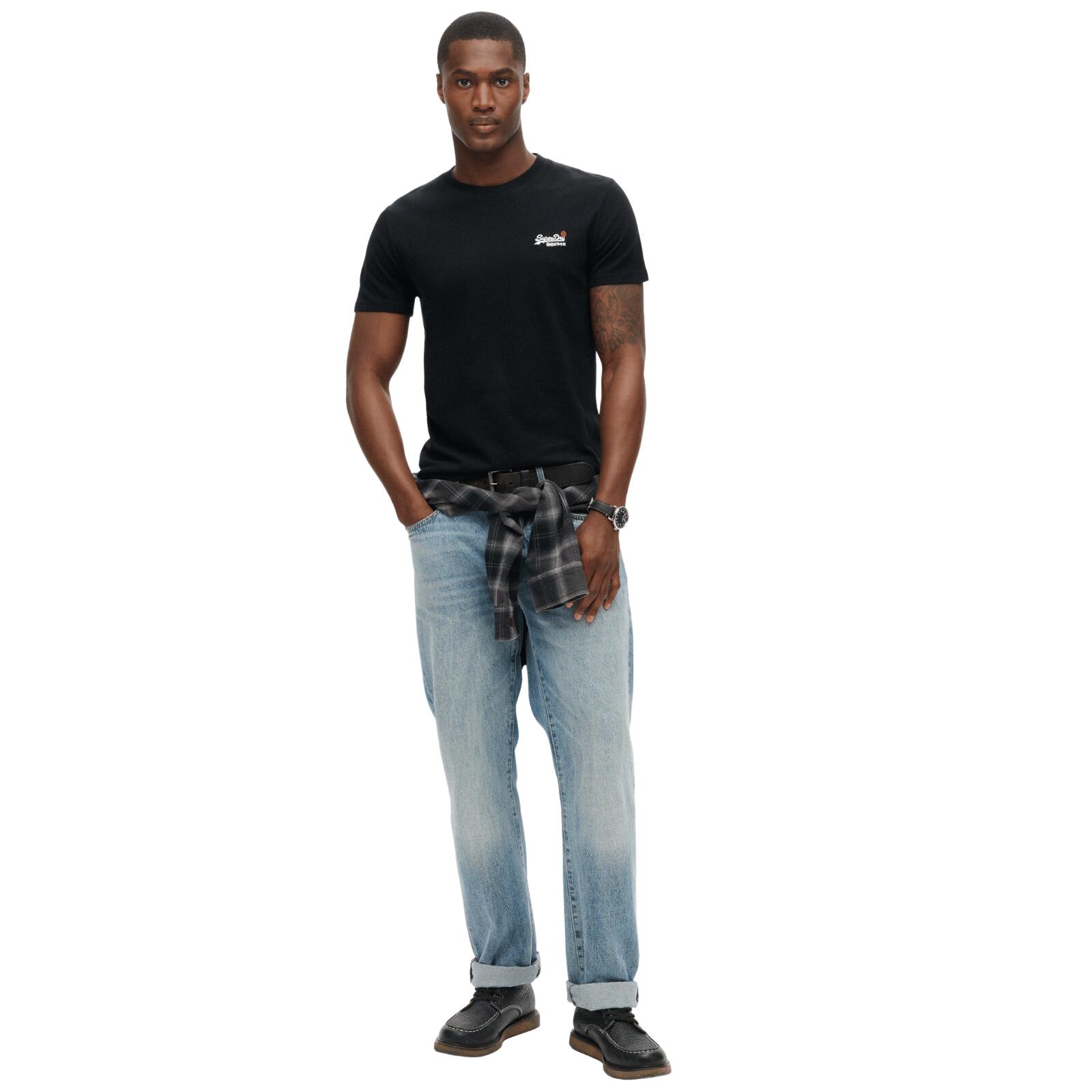 T-Shirt Uomo Superdry Essential Nero 3/5
