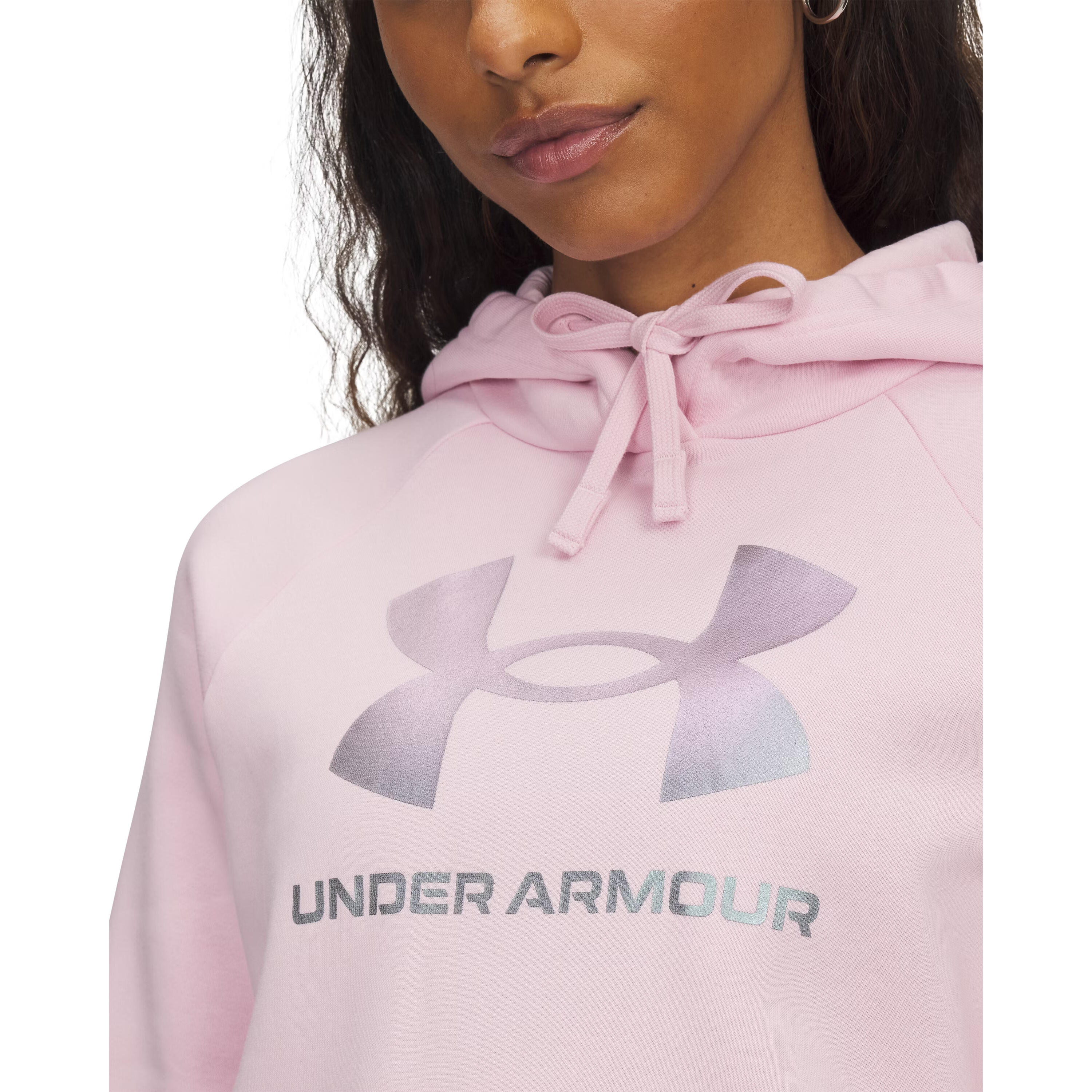 Sweatshirt à capuche femme Under Armour Rival Fleece Shimmer 3/3