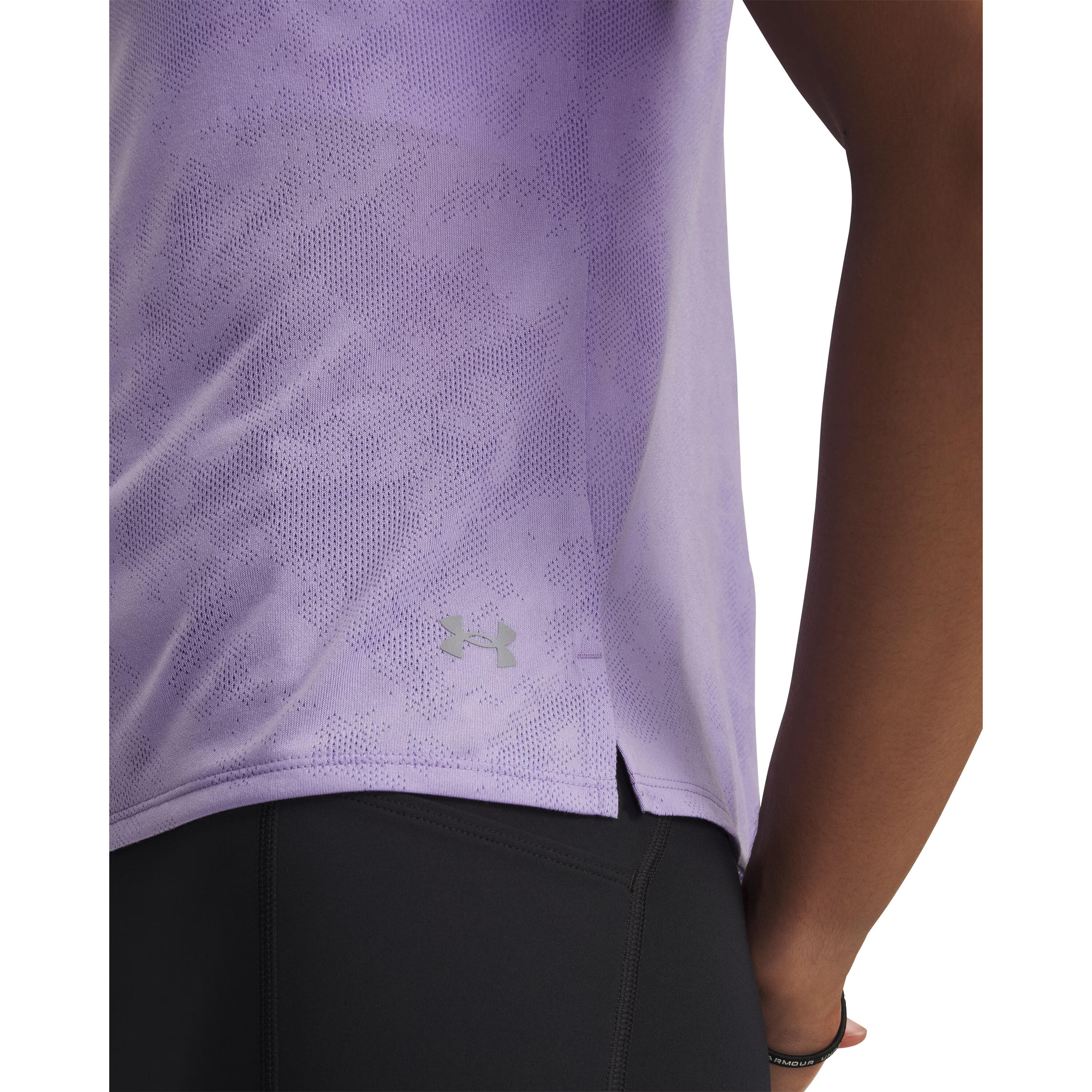 T-shirt da donna Under Armour Launch Jacquard 3/3