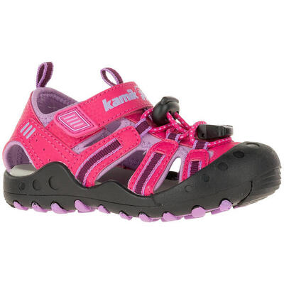 Jeugd crab sandaal grijs/roze