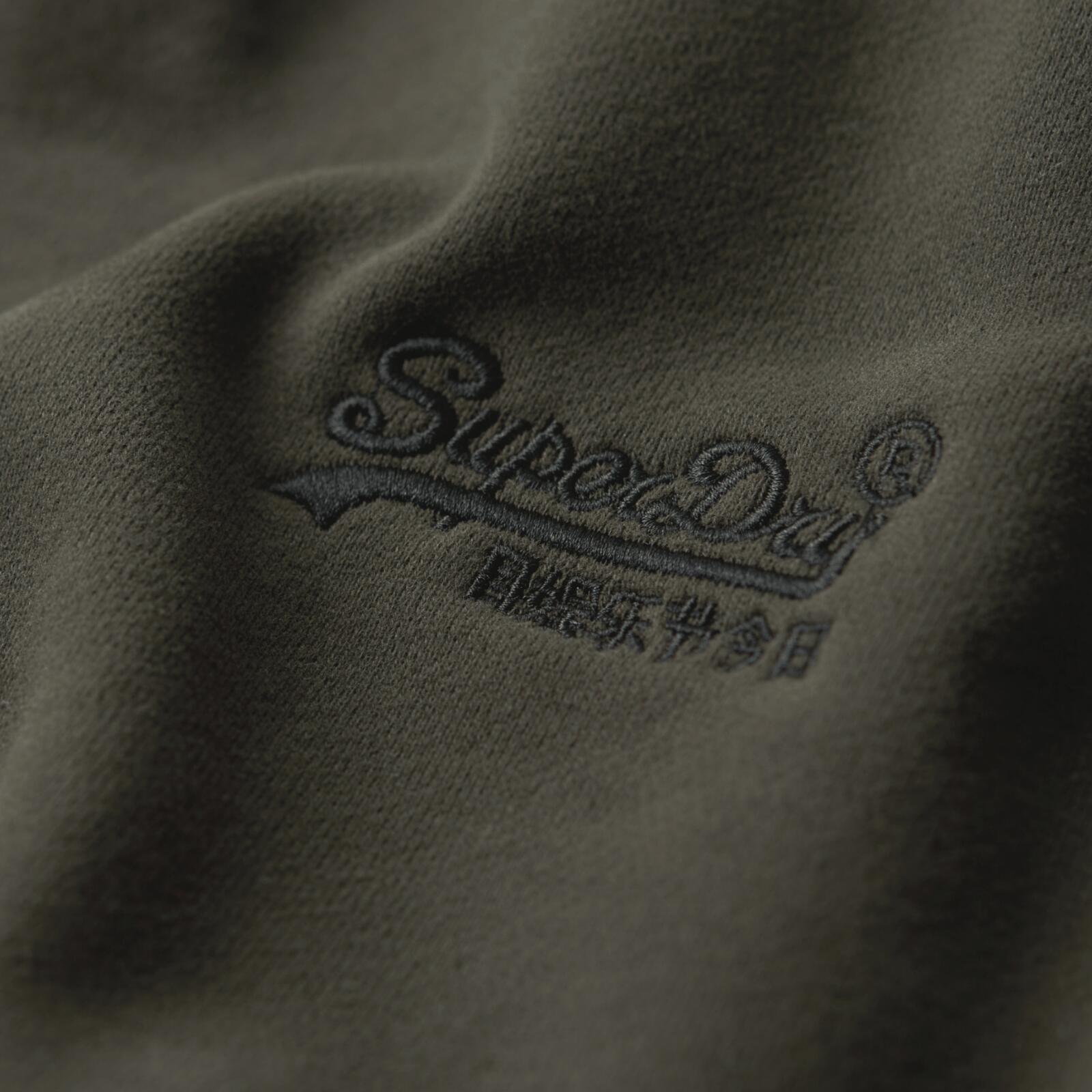 Superdry Men's Essential Logo Crew Neck Sweatshirt Khaki 4/7