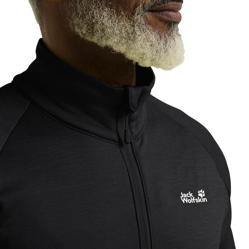 Bluza de drumeție pentru bărbați Jack Wolfskin Peak District cu fermoar complet