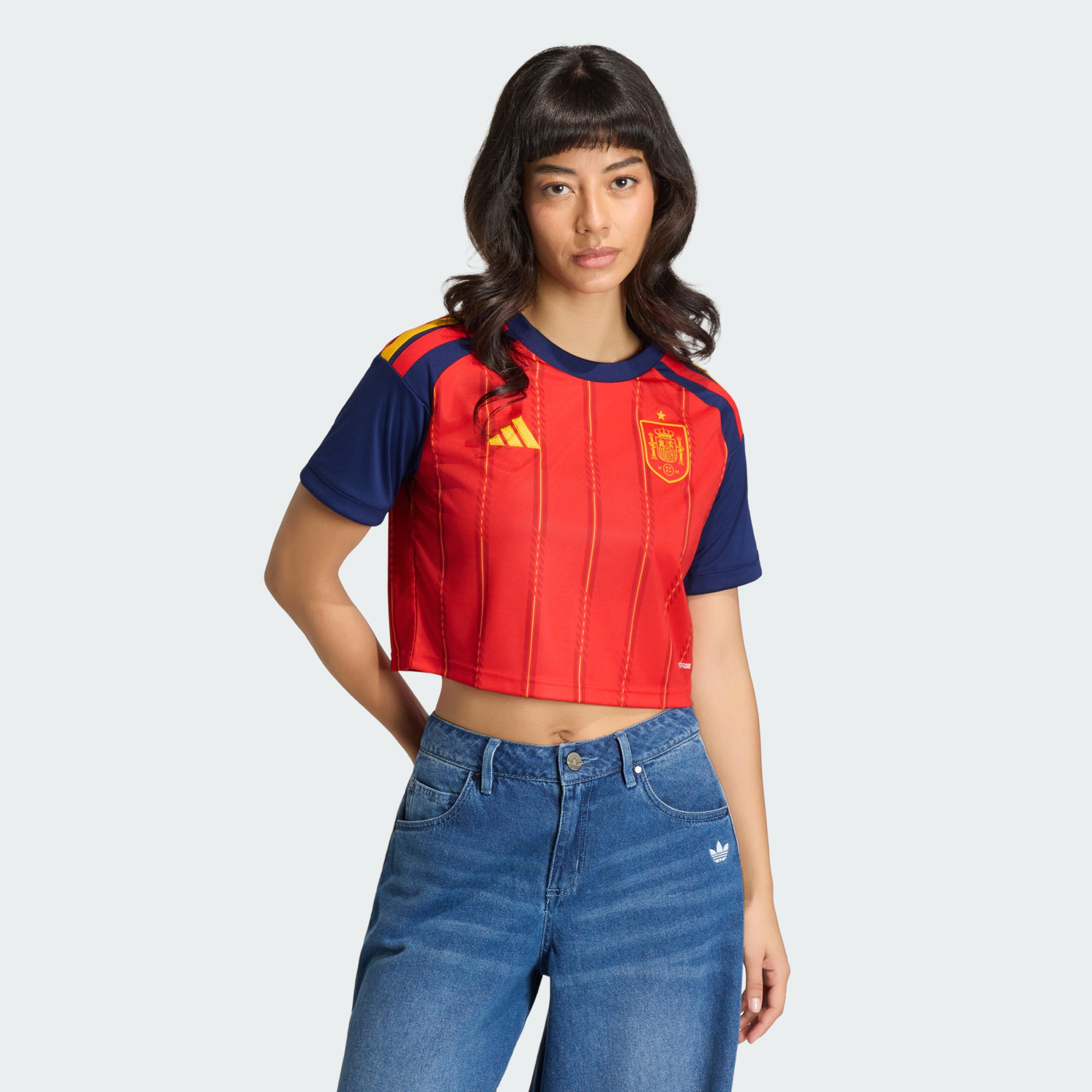 Adidas - Maillot Court Domicile Espagne 26 - Maillot Manches Courtes - Bordeaux|rose - Decathlon