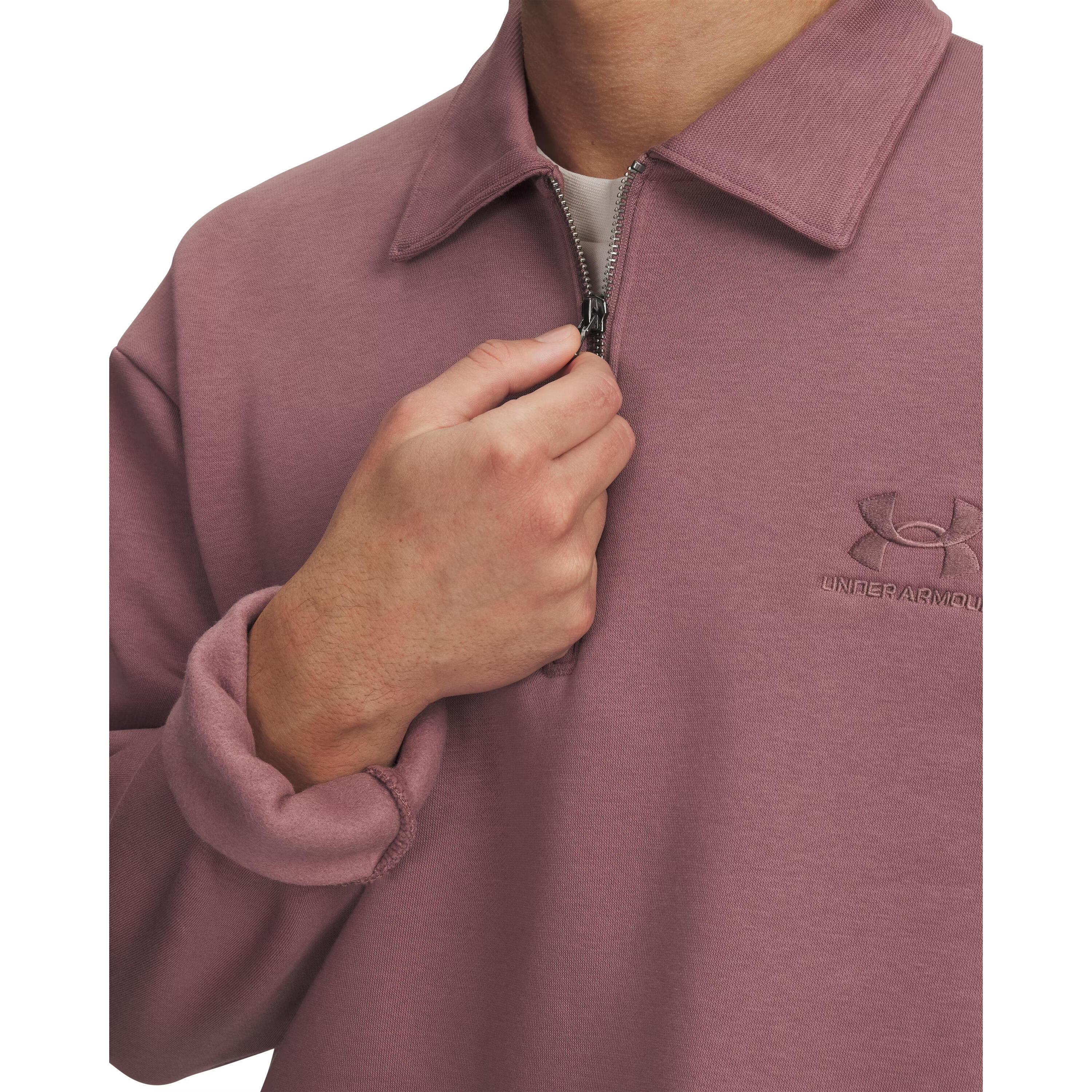 Sweatshirt polaire haut zippée Under Armour Icon Fleece 3/3