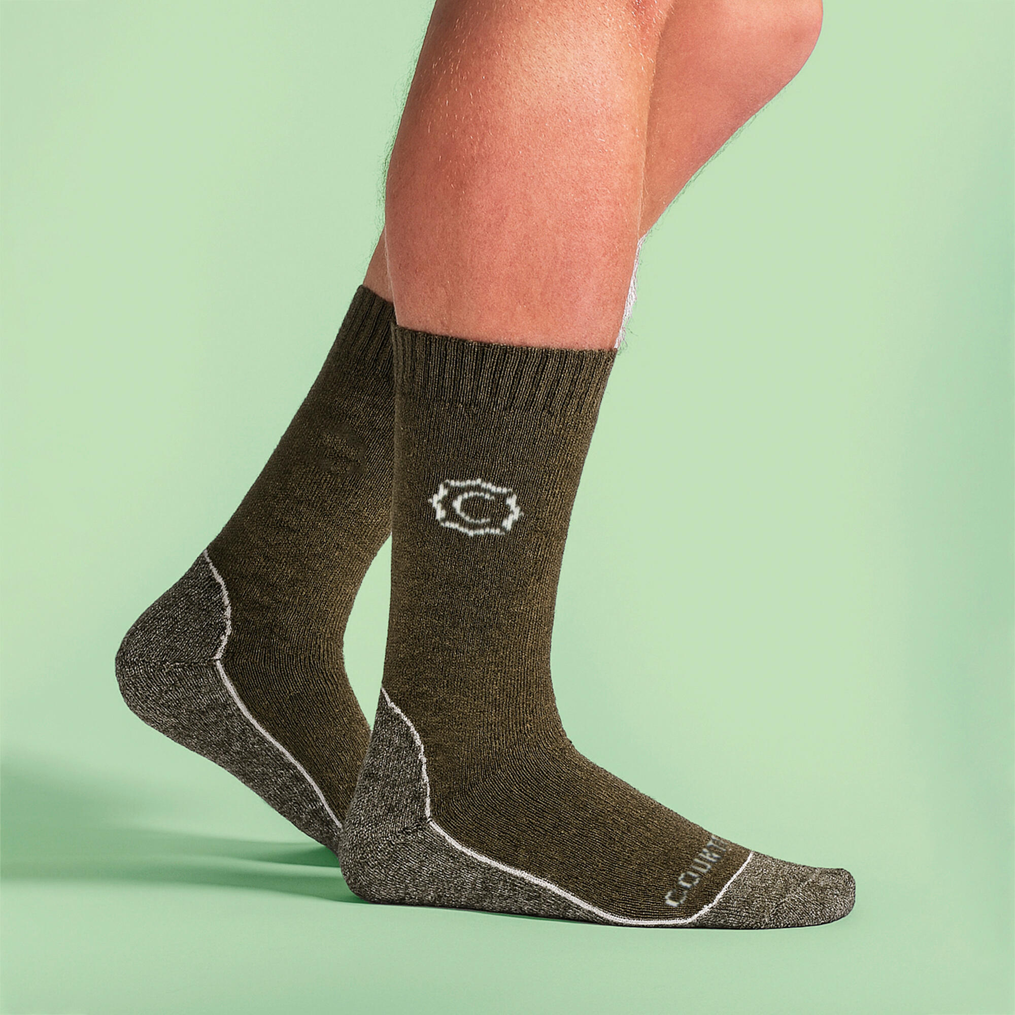 Country Pursuit - Chaussettes Homme en Laine Rembourrées Durables et Respirantes 3/4