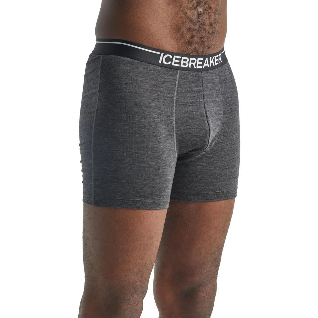 Icebreaker Anatomica Boxer Shorts-Jet Heather