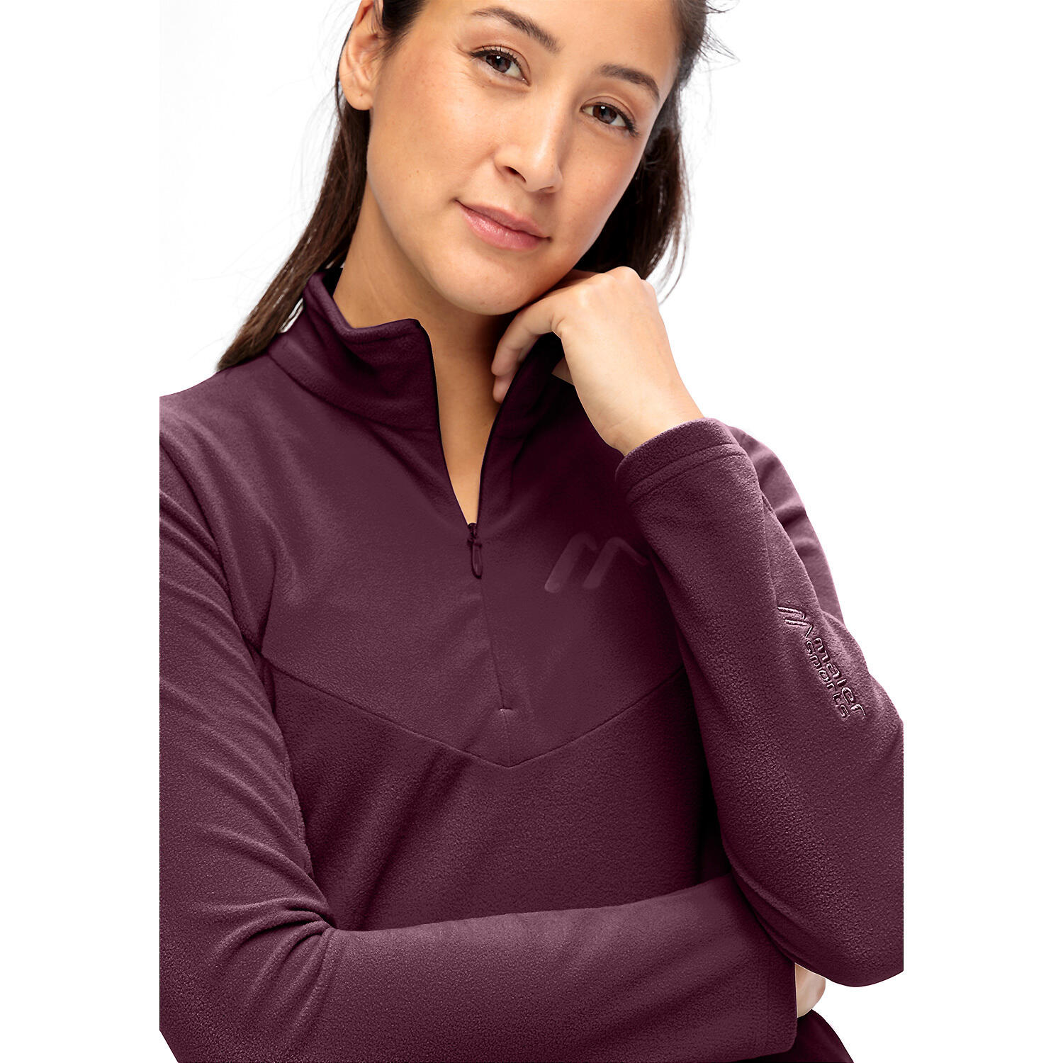 Pile mezzo zip donna Maier Sports Denise 3/3