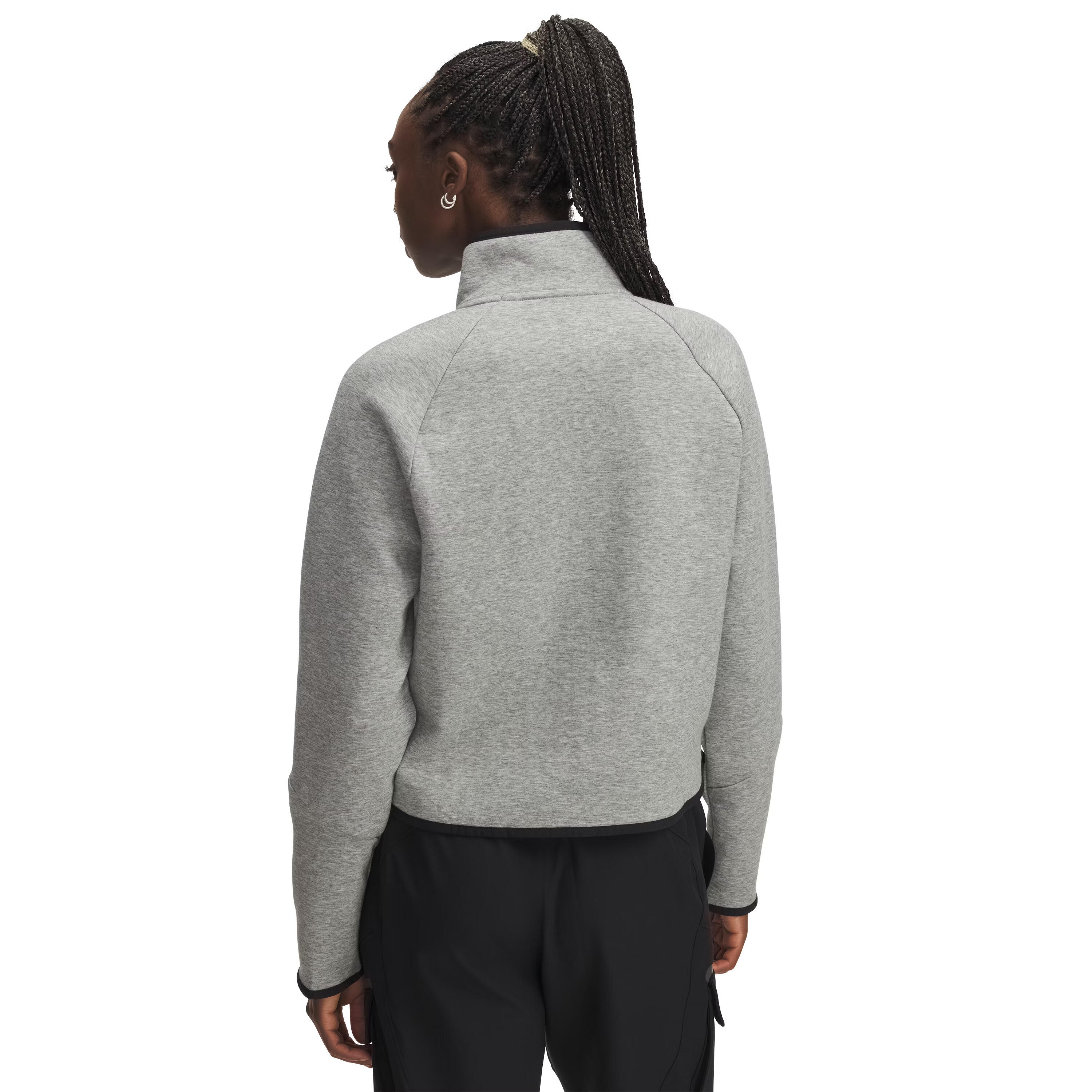Sudadera 1/2 cremallera con bolsillo canguro cropped para mujer Under Armour Uns 2/3