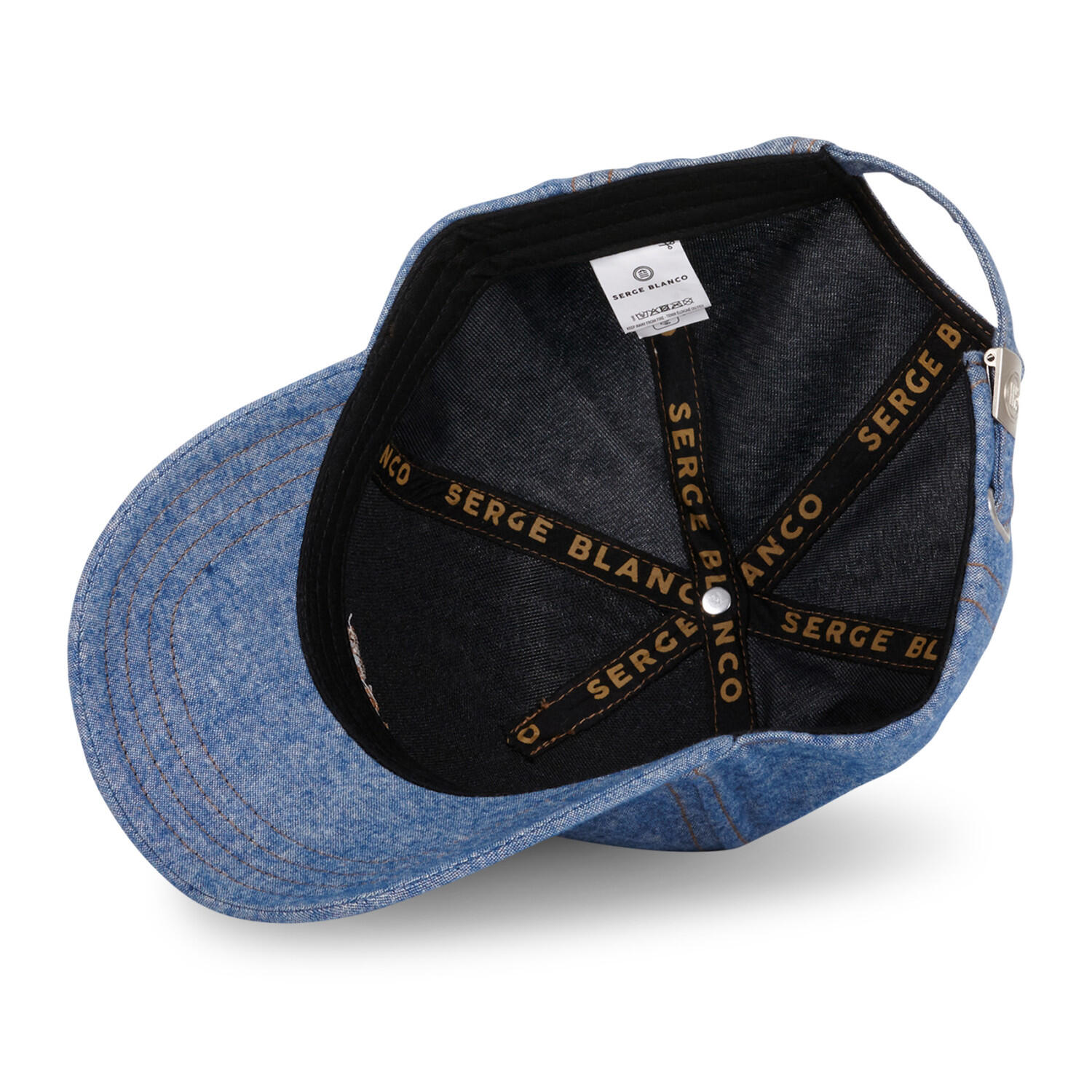 Casquette Baseball homme chambray effet denim Jean 4/5
