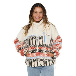 Veste Polaire Femme Rip Curl "OCEANIC ZIP THRU POLAR FLEECE" M Beige