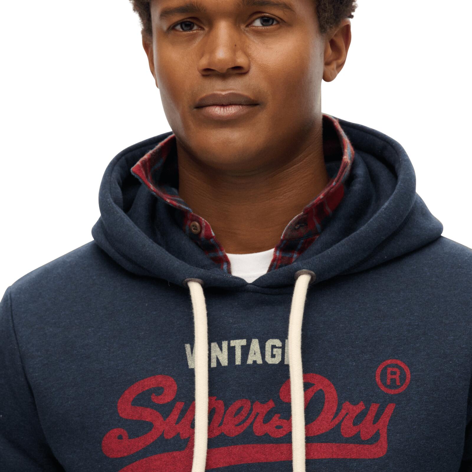Sweat Marine/Bordeaux Homme Superdry Heritage 2/4
