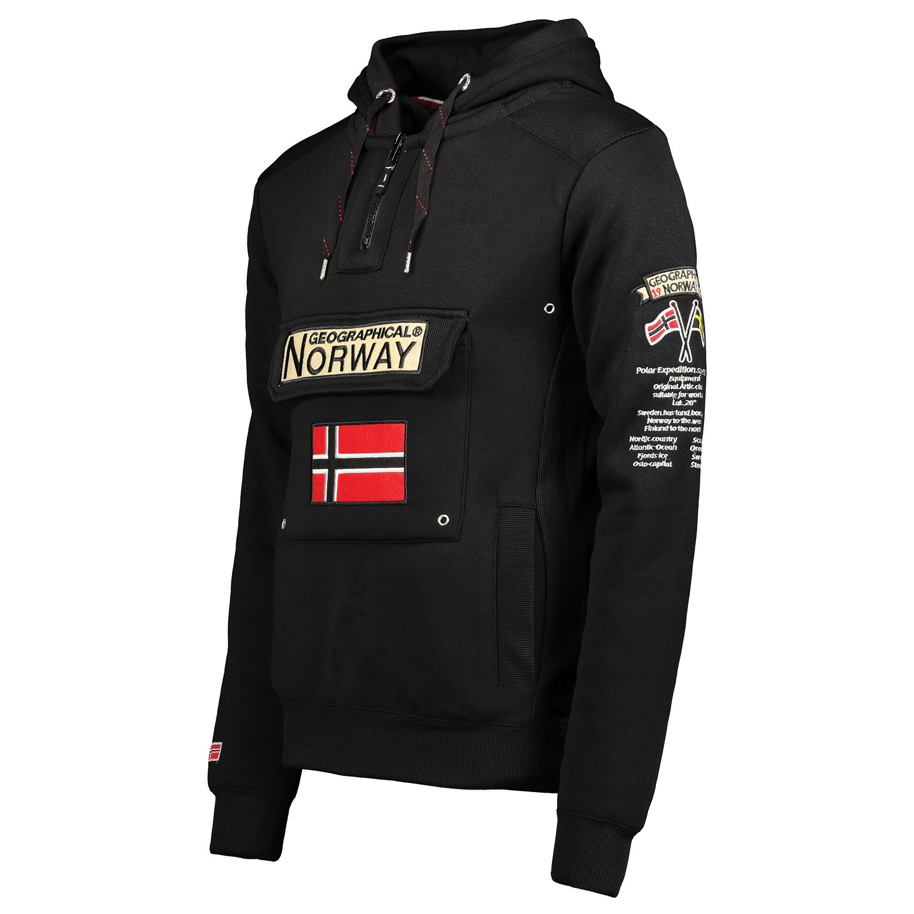 Bluza z kapturem z kieszenią kangurką Geographical Norway Gymclass 2/3