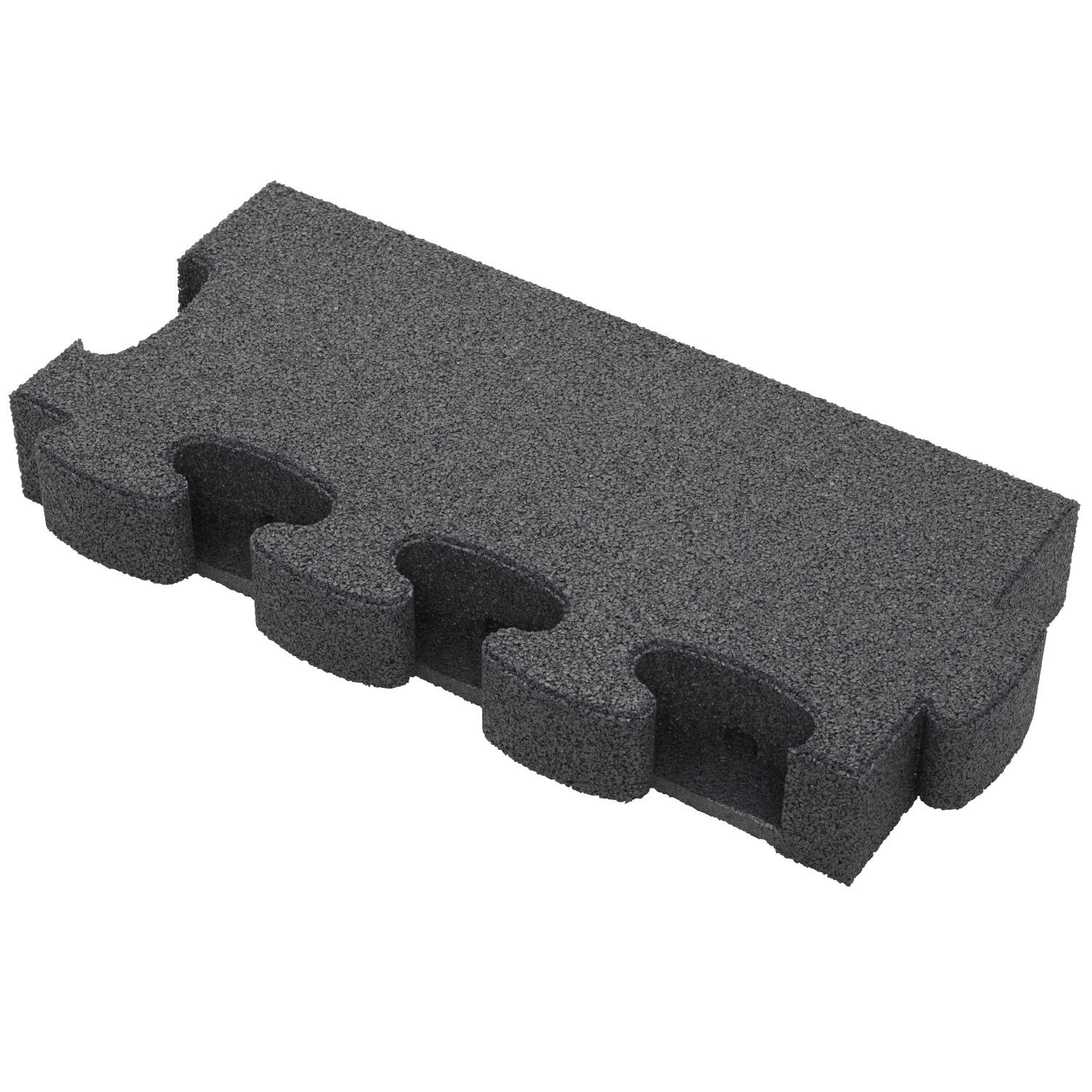 Randstück Gerade für Fallschutzplatten Grau 8 cm Klettern 1/1