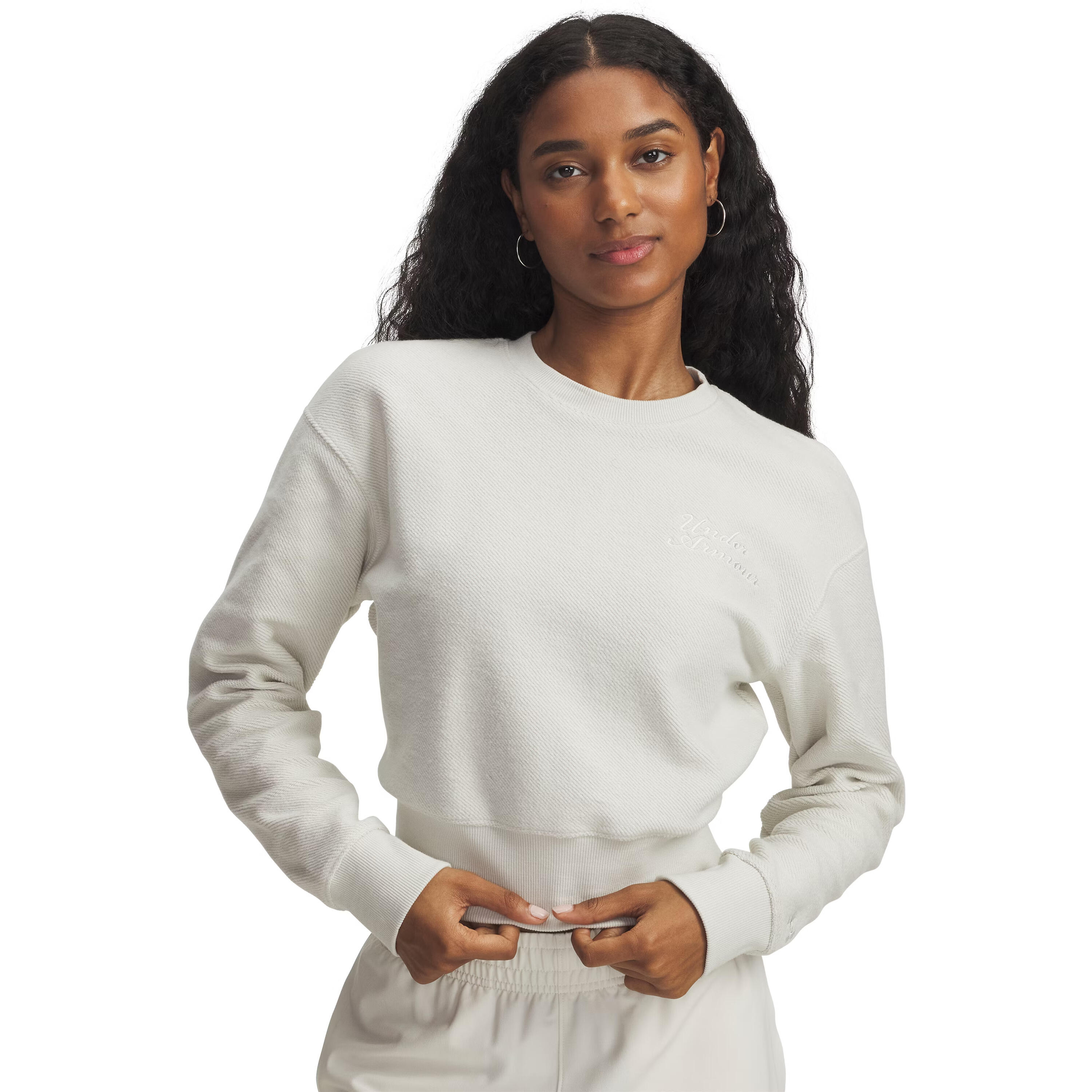 Sweatshirt femme Under Armour Icon Terry Varsity 1/4
