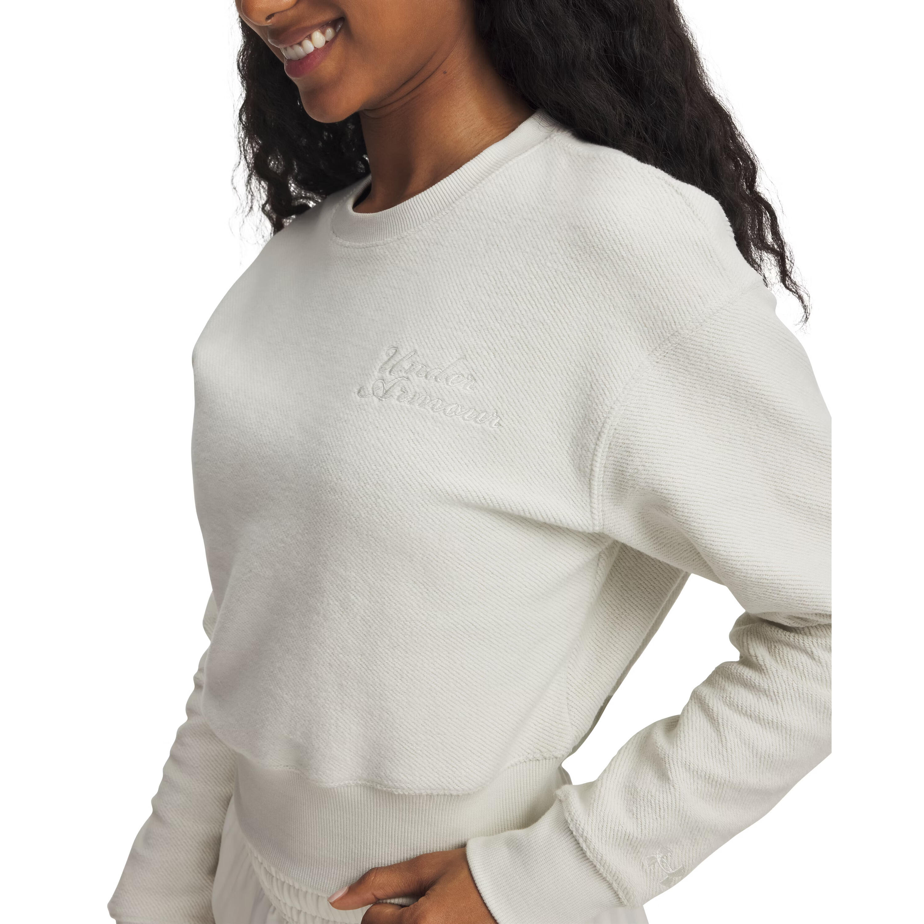 Sweatshirt femme Under Armour Icon Terry Varsity 4/4